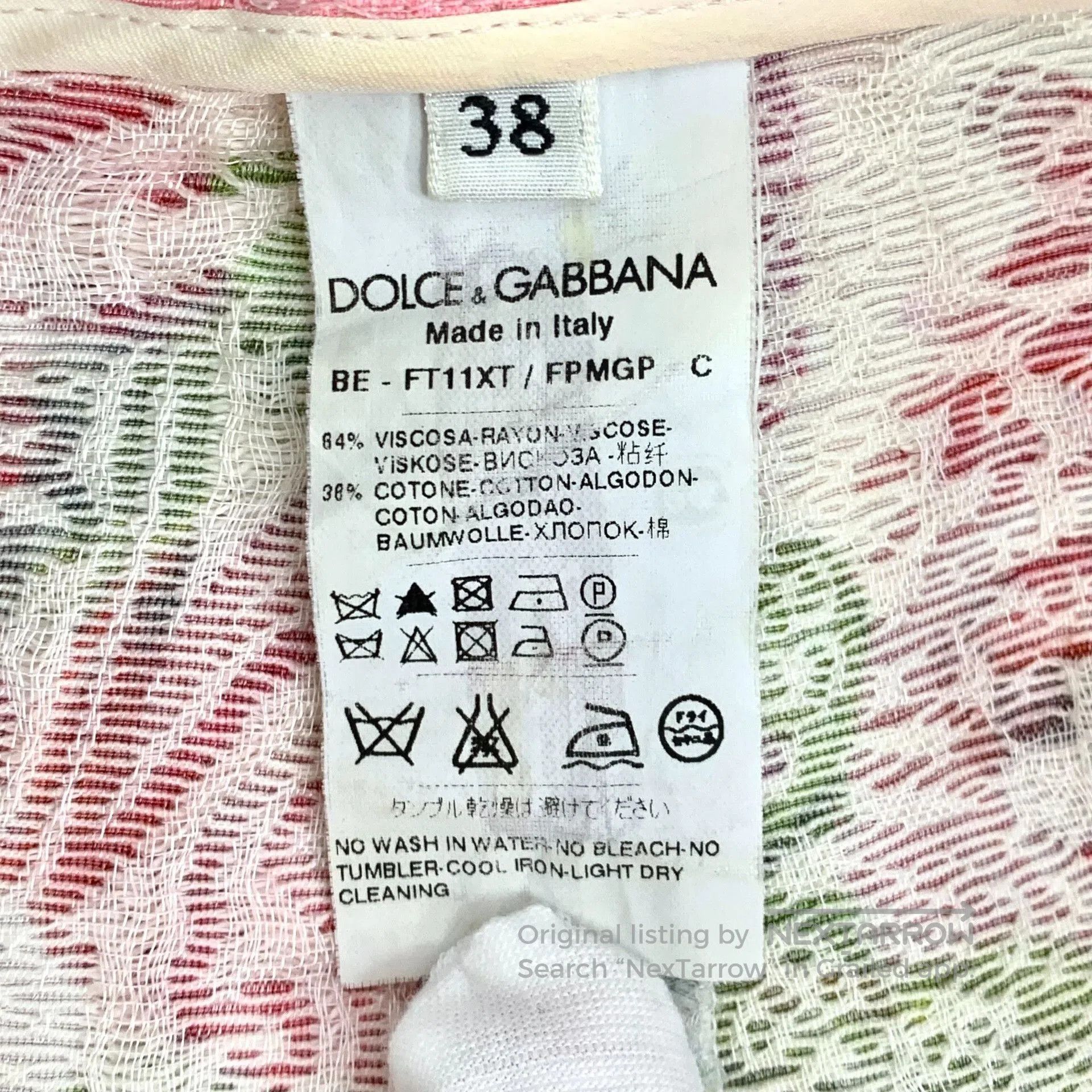 Dolce & Gabbana Dolce Gabbana Floral Print Cotton Shorts. Size 37" - 6 Thumbnail