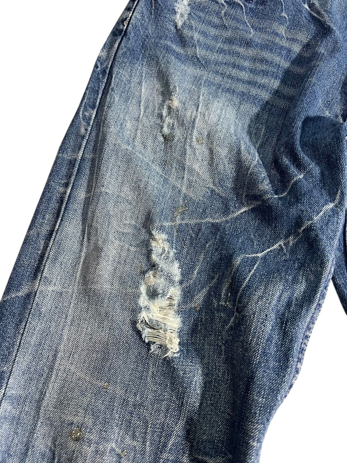 If Six Was Nine Flare Jean Nylaus Clothing Distress Claw Faded Super Rare🔥 Size US 33 - 8 Thumbnail