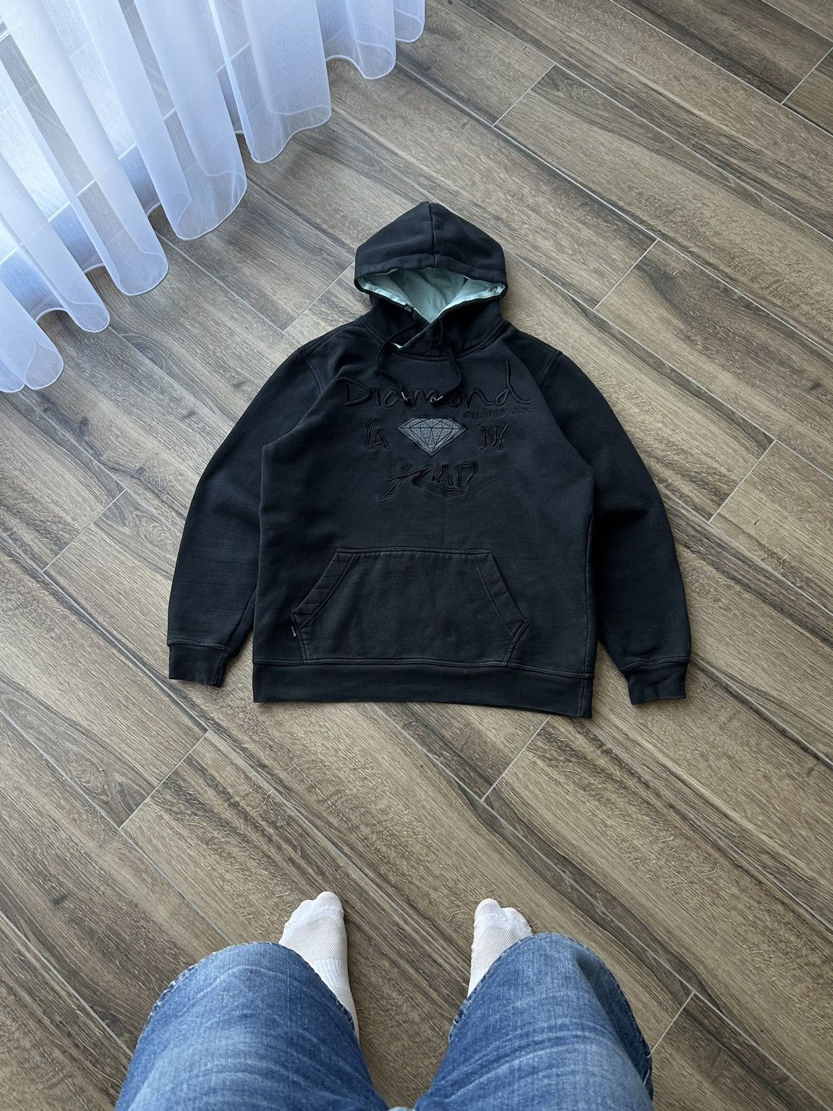 Diamond Supply Co. RARE Diamond Supply Co X Rusty Hoodie Built In Headphones Size US L / EU 52-54 / 3 - 1 Thumbnail