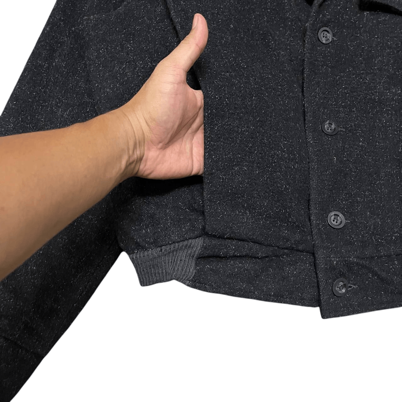 Issey Miyake Vintage Issey Miyake Inspired Bomber Style Jacket Wool Size US L / EU 52-54 / 3 - 5 Thumbnail