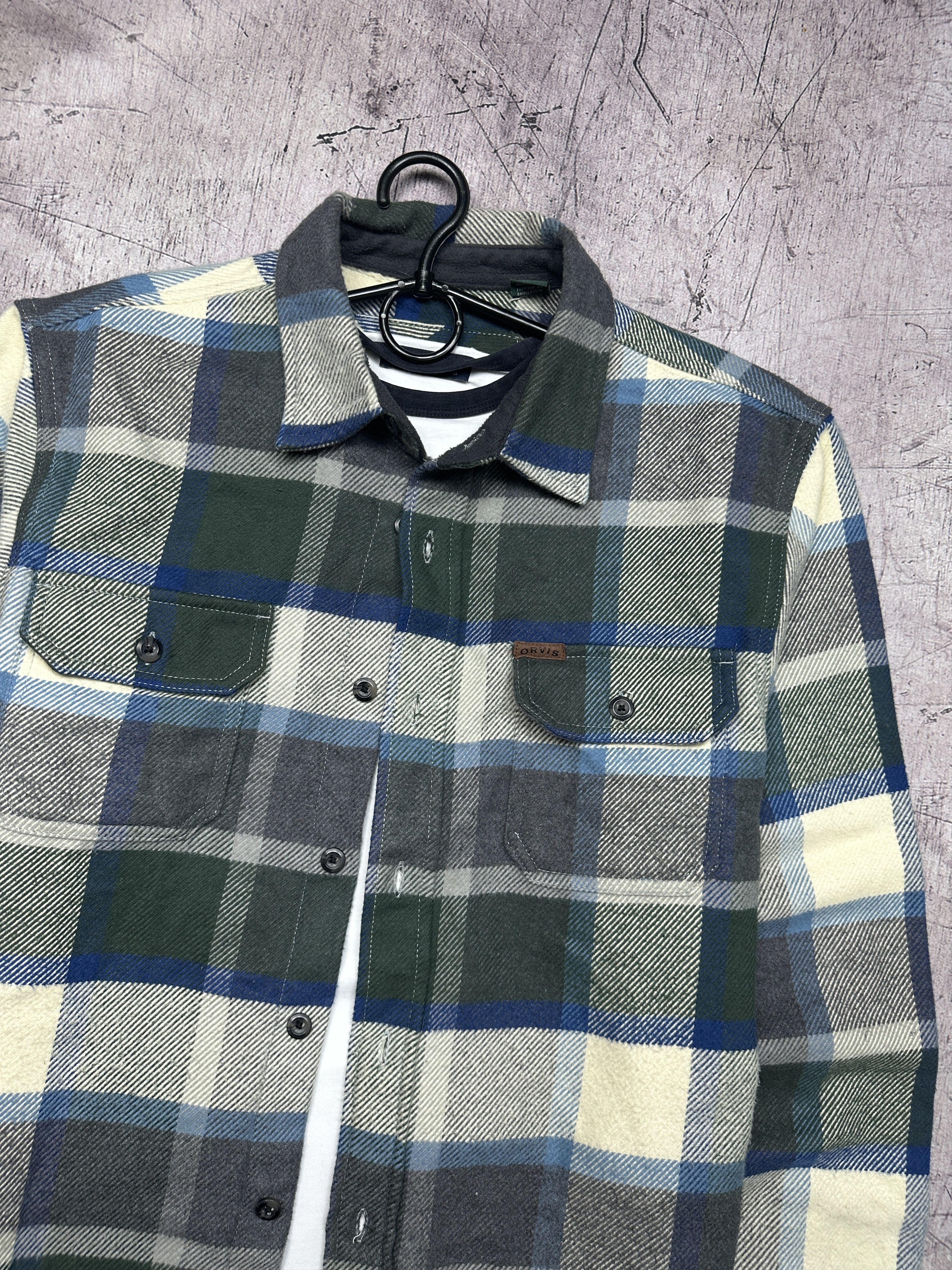 Orvis Orvis Vintage Mens Flannel Plaid Shirt Size US M / EU 48-50 / 2 - 2 Thumbnail