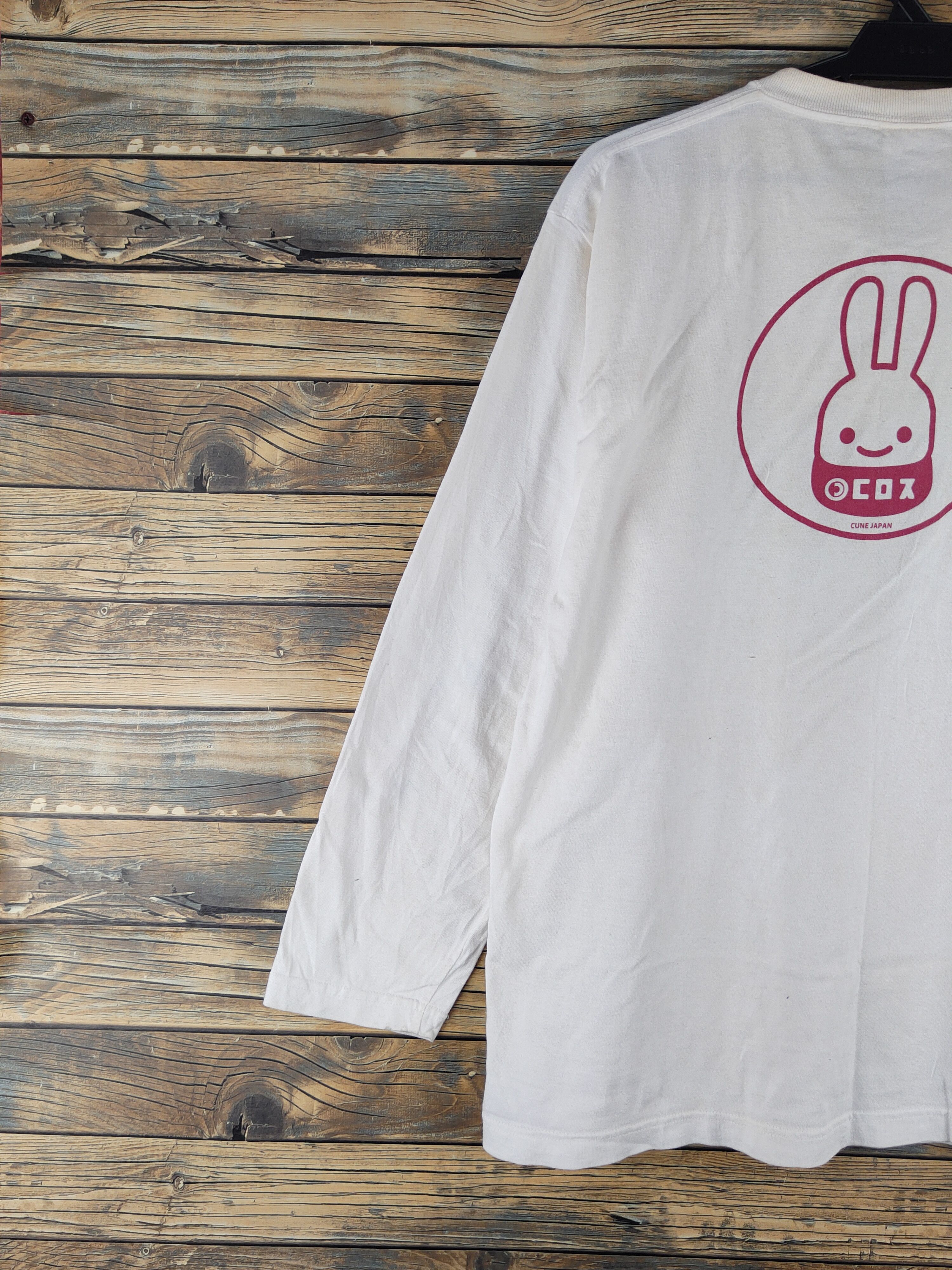 Japanese Brand Cune japan White Long Sleeve T-shirts #S2881 Size US L / EU 52-54 / 3 - 9 Thumbnail