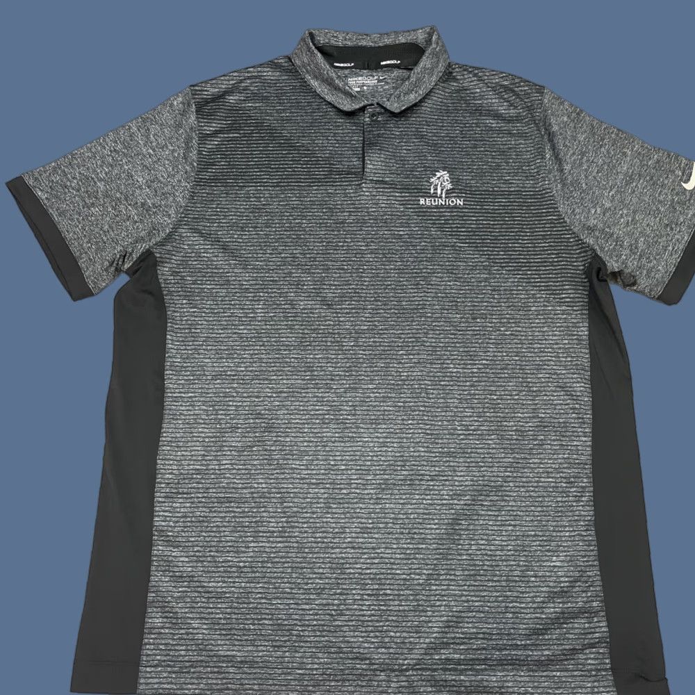 Nike Nike Zonal Cooling Polo Shirt Men XL Black Gray Striped Golf Performance Breathable Quick Dry Moisture-Wicking Polo Shirt Size US XL / EU 56 / 4 - 1 Thumbnail