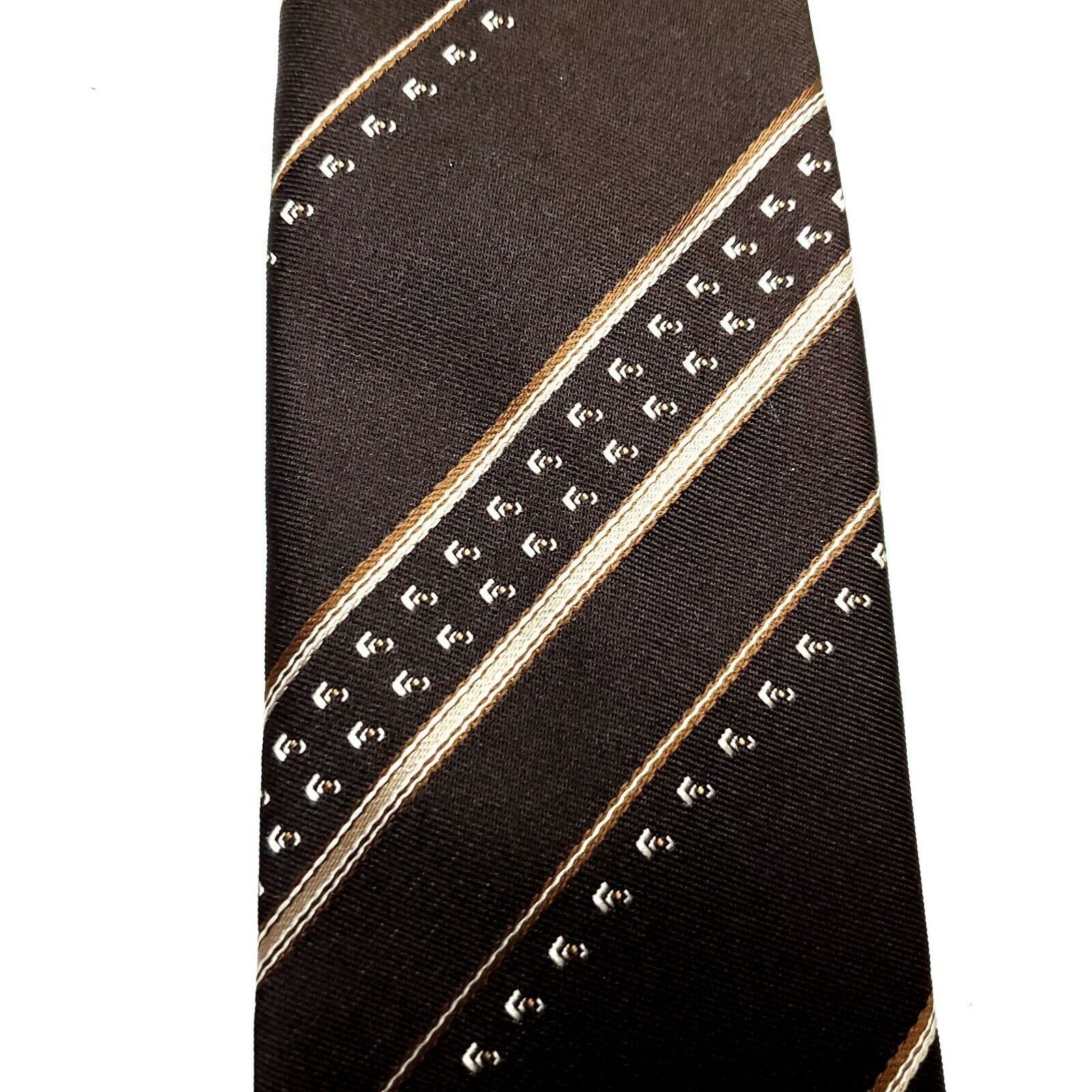 Guy Laroche Guy Laroche Cravatte Polyester Tie Short Skinny Brown Size ONE SIZE - 2 Thumbnail