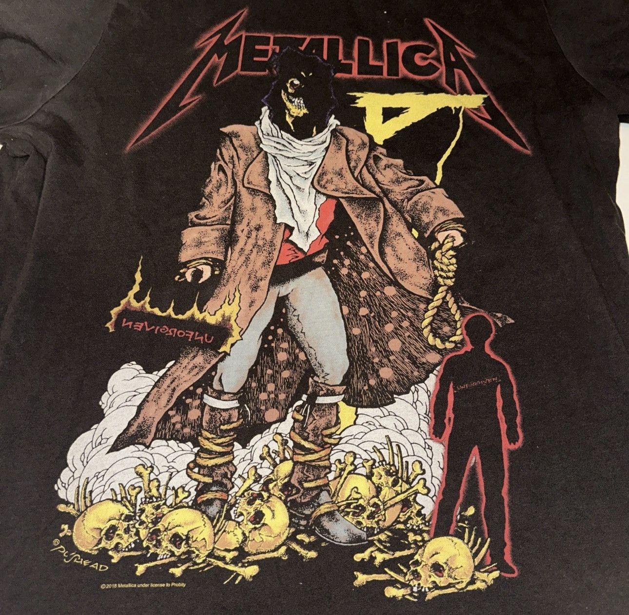 Other Metallica So I Dub Thee Unforgiven 2 sided black Large 2018 Size US L / EU 52-54 / 3 - 2 Thumbnail