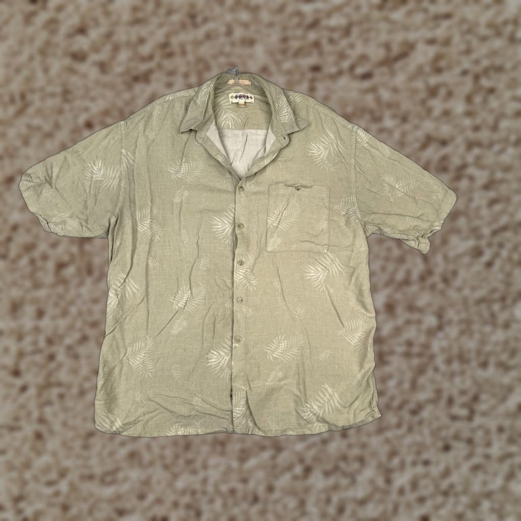 Vintage Campia Moda Shirt Mens XL Green Floral Hawaiian Resort Aloha Vacation Button-Up Casual Mens Size US XL / EU 56 / 4 - 1 Thumbnail