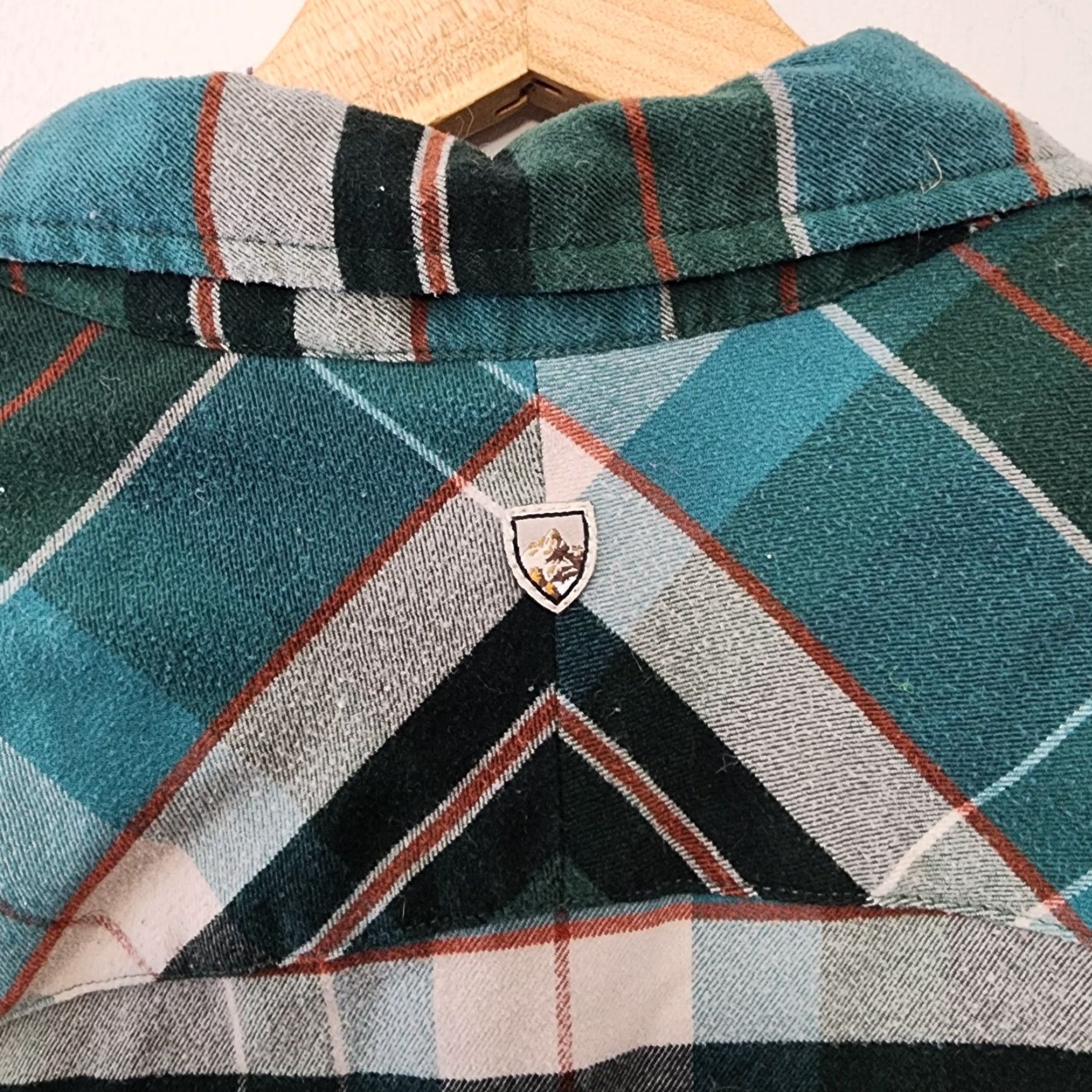Vintage Kuhl Shirt Womens Small Blue Green Greta Plaid Outdoor Hiking Polyester Flannel Button-Up Size S / US 4 / IT 40 - 7 Thumbnail