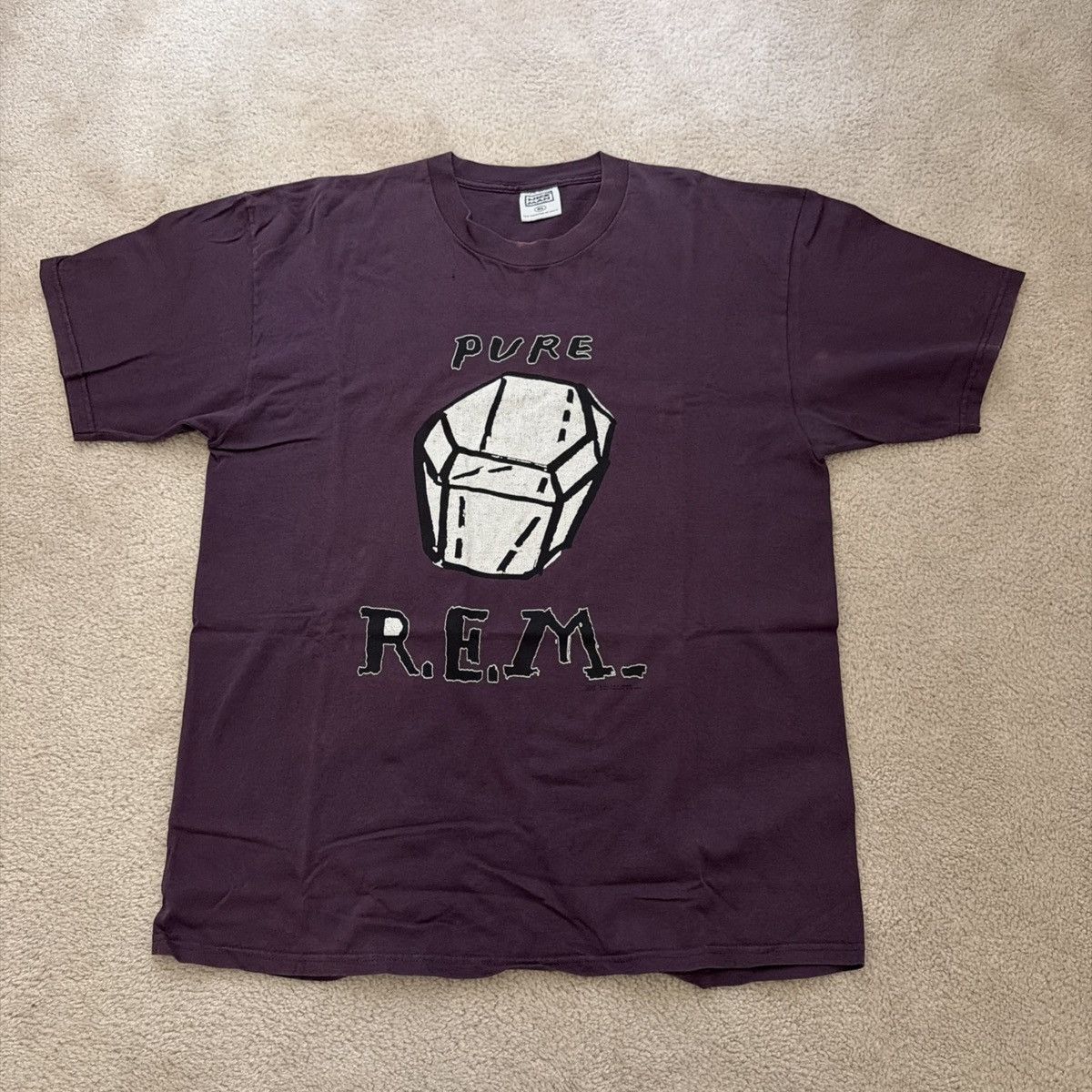 R.E.M. R.E.M. Pure 1995 T-Shirt Purple REM Size XL Nice Man Size US XL / EU 56 / 4 - 1 Thumbnail