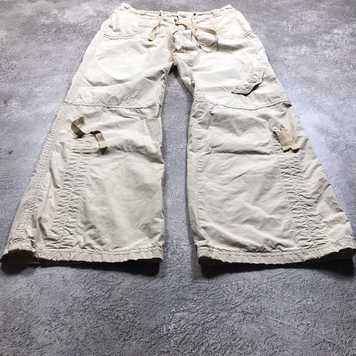Vintage Vintage 90s Baggy Cargo Pants Distressed Parachute Skate 27 Size 27" / US 4 / IT 40 - 1 Thumbnail