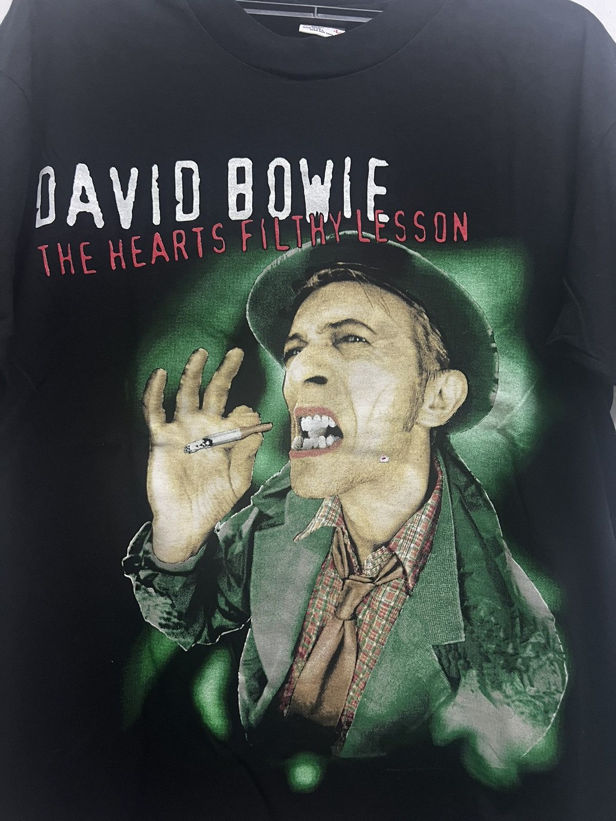 Band Tees × Vintage Vintage 90’s David Bowie The Hearts Filthy Lesson Tee Size US L / EU 52-54 / 3 - 2 Thumbnail