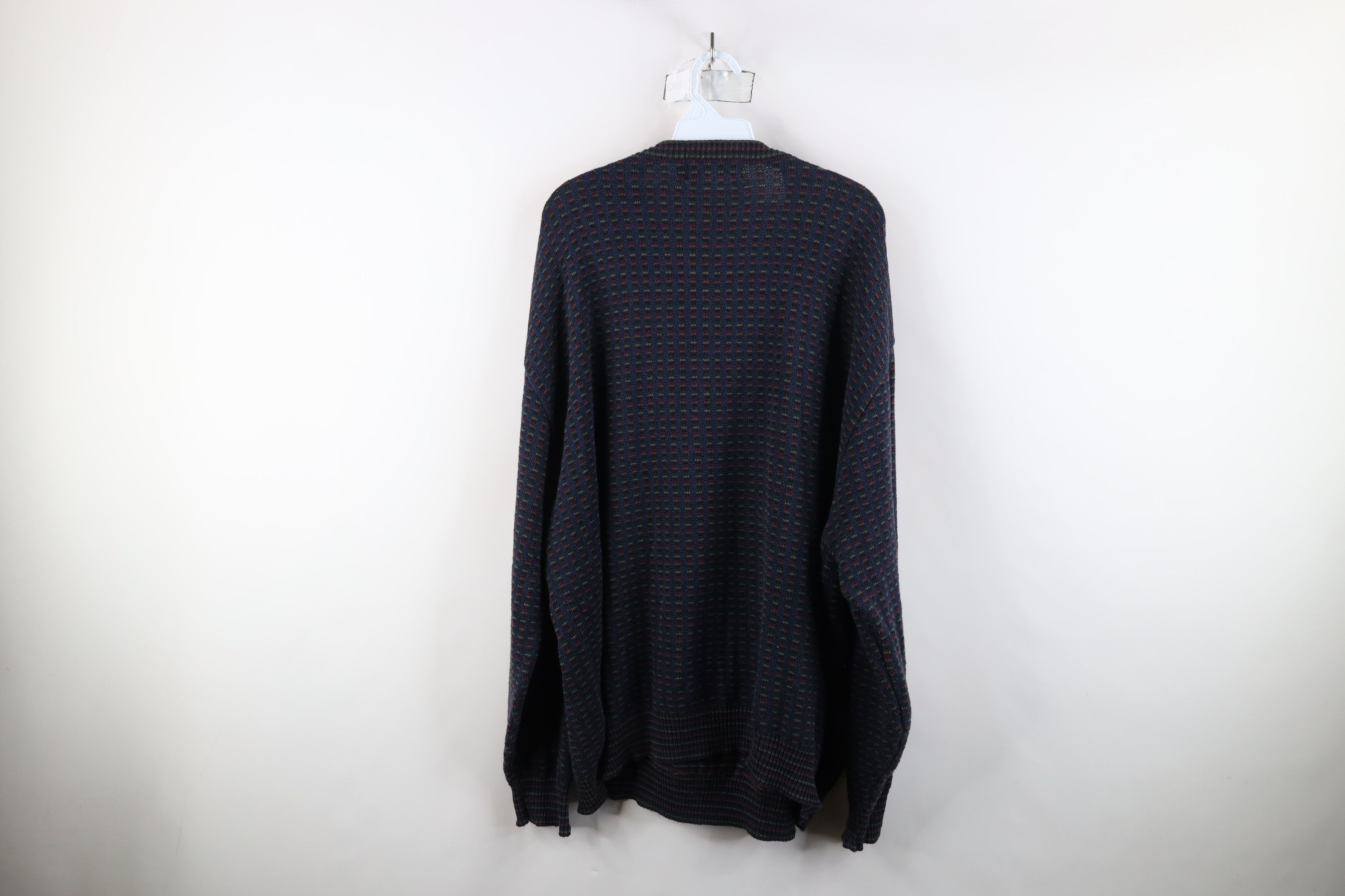 Vintage Vintage 90s Streetwear Cotton Rainbow Striped Sweater USA Size US XXL / EU 58 / 5 - 9 Thumbnail