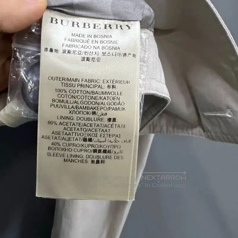 Burberry Burberry Women's Cotton Cropped Jacket. Size XXS / US 00 / IT 34 - 3 Thumbnail