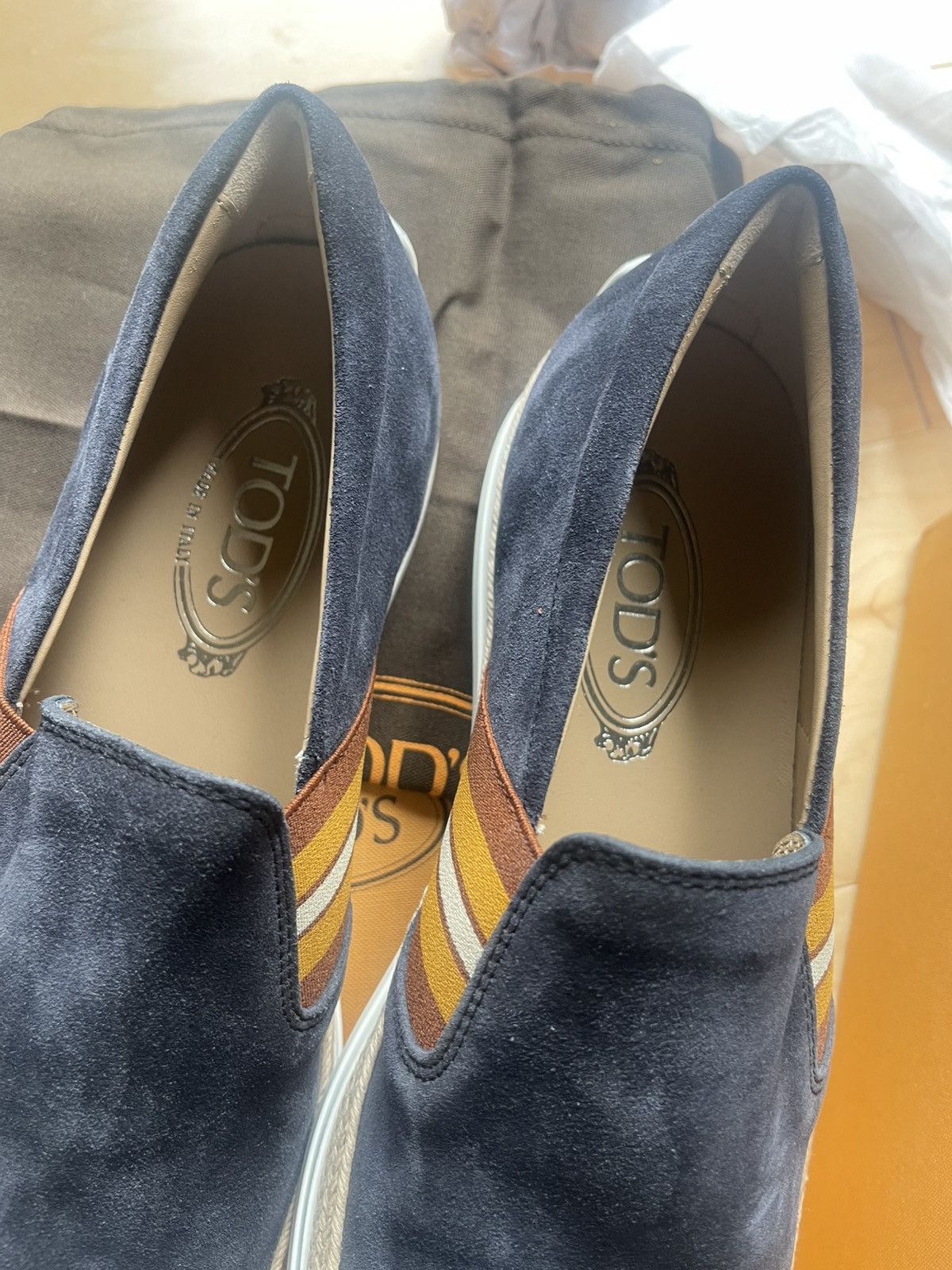 Tod's Tods suede mens loafer navy 8 made in Italy new Size US 8 / EU 41 - 5 Thumbnail