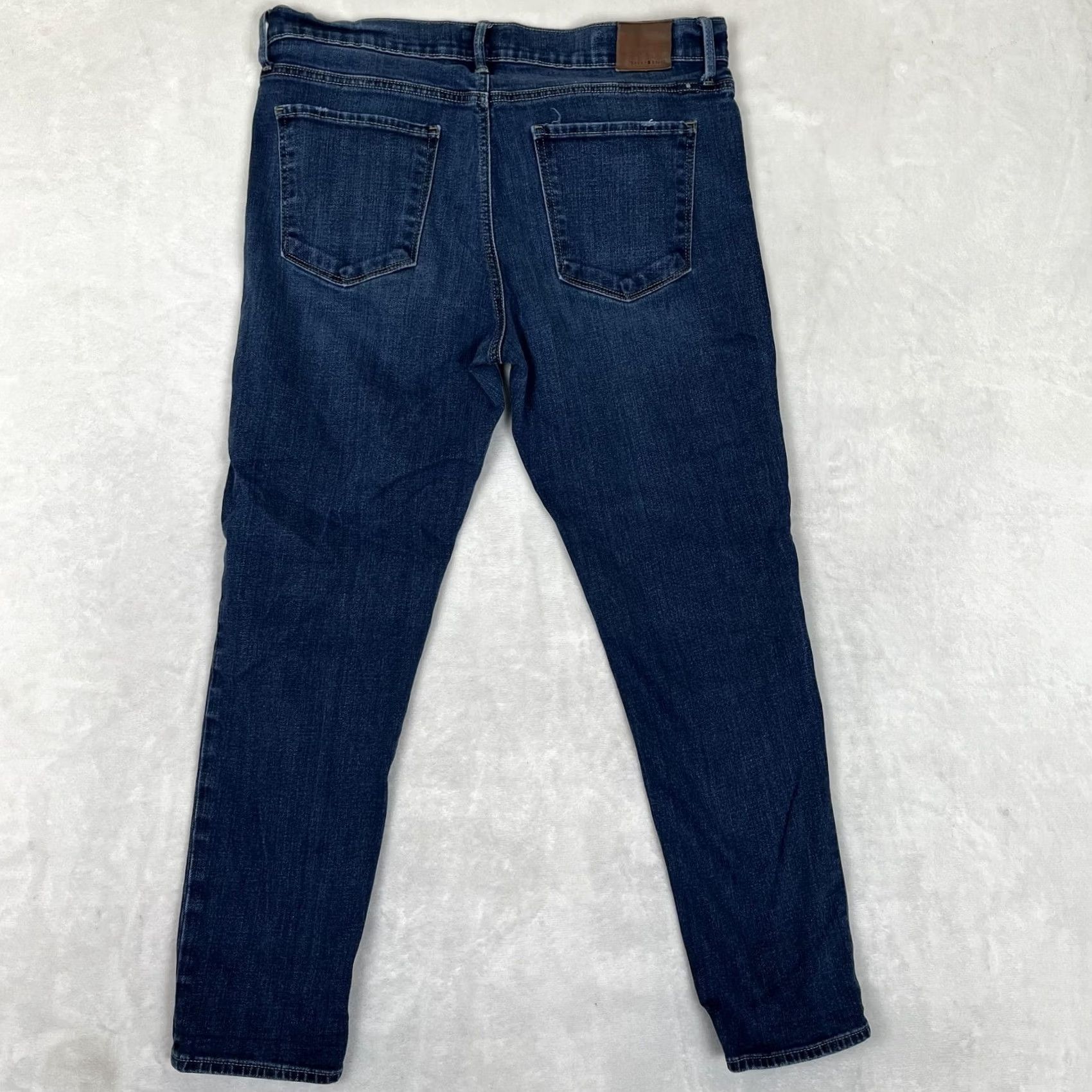 Lucky Brand Lucky Brand Brooke Skinny Jeans Womens 14 Blue Medium Wash Denim Slim 5-Pocket Handcrafted Logo Buttons Zip Fly Pants Womens Size 36" / US 14 / IT 50 - 6 Thumbnail