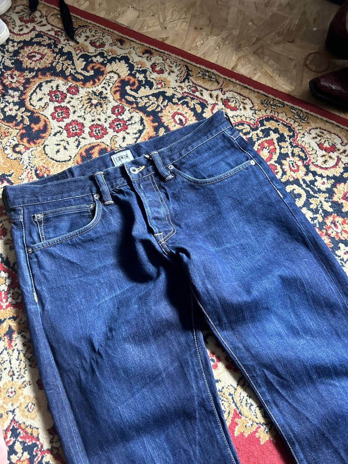 Edwin Edwin Selvedge Japanese Denim Pants 33x32 Size US 33 - 5 Thumbnail