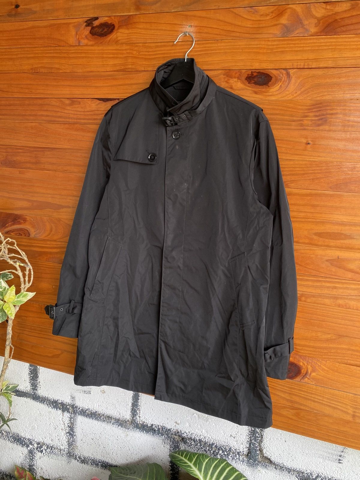 Barneys New York Barneys New York Black Japanese Made Luxury Outerwear Size US XL / EU 56 / 4 - 4 Thumbnail