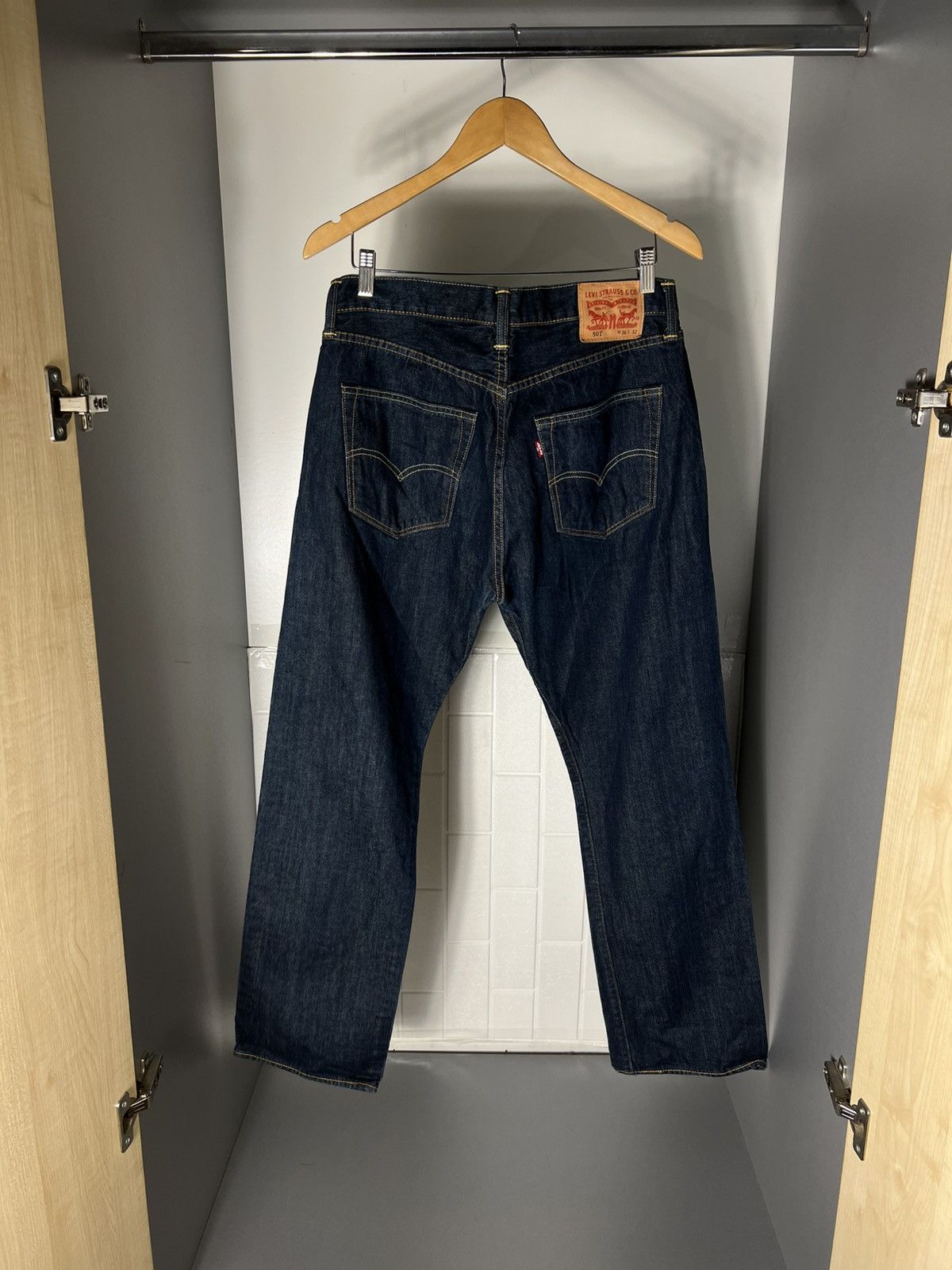 Levi's VINTAGE LEVI’S 501 CLOTHING MADE & CRAFTED DENIM JEANS CASUAL DESIGNER Y2K USA 90s Size US 36 / EU 52 - 20 Thumbnail