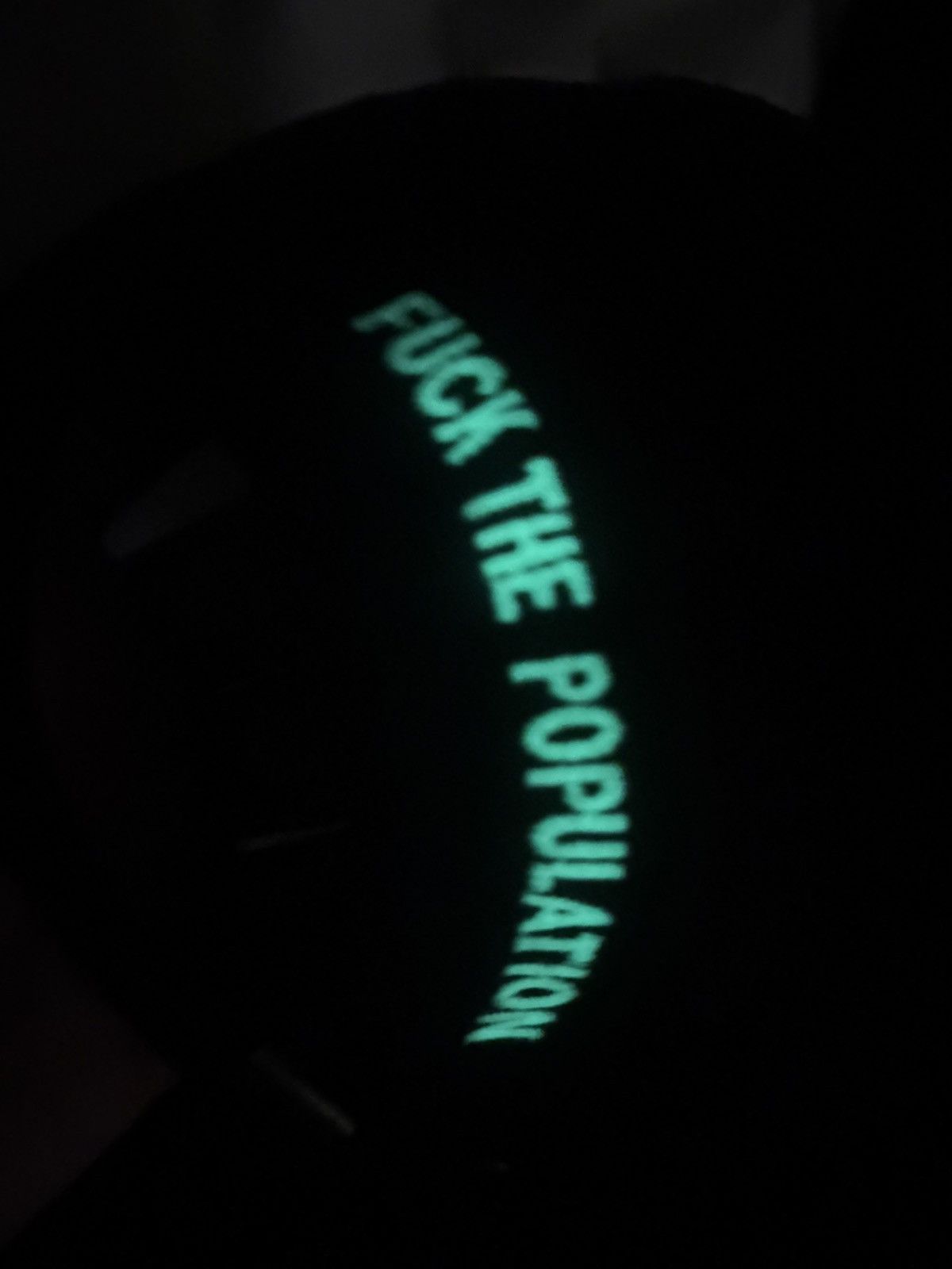 Fuck The Population (2016) FTP GLOW IN THE DARK DAD HAT Size ONE SIZE - 6 Thumbnail