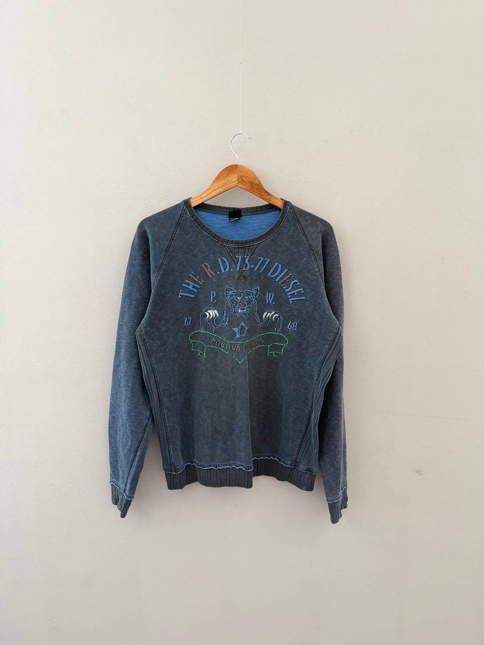 Diesel Vintage 90s Diesel Sweatshirt Size US L / EU 52-54 / 3 - 1 Thumbnail