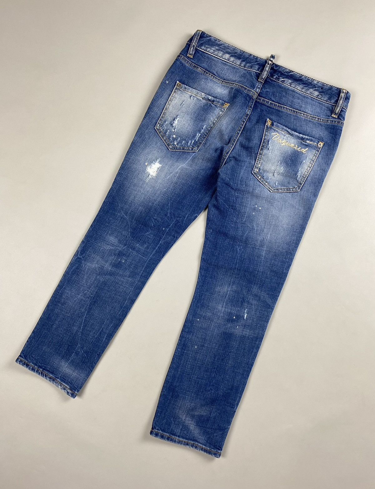 Designer × Dsquared2 Dsquared ladies distressed denim cropped jeans size 38 Size 26" / US 2 / IT 38 - 21 Thumbnail