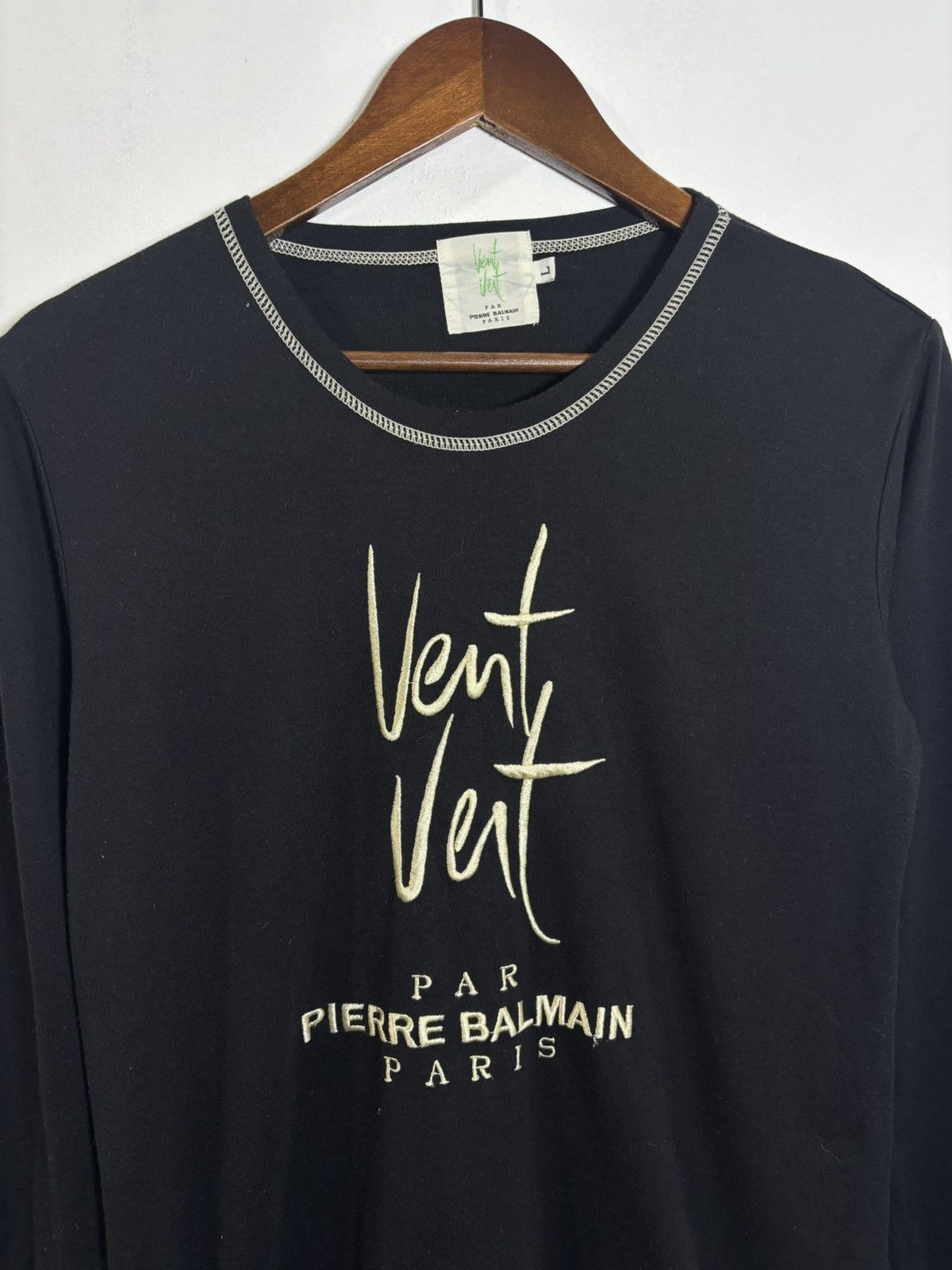 Pierre Balmain Vintage Pierre Balmain Vent Vent Longsleeve Tshirt Size US L / EU 52-54 / 3 - 2 Thumbnail