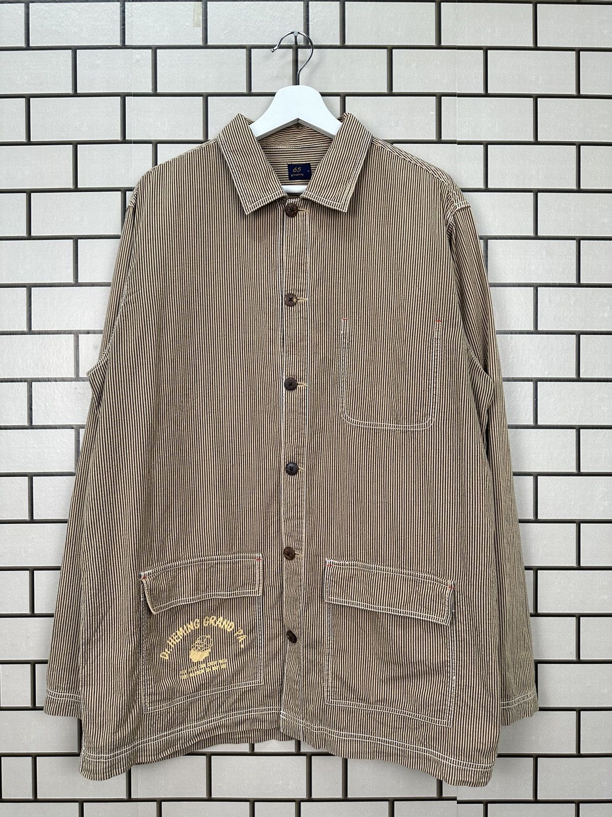 Japanese Brand Dr.Herming Grand PA By 65 Givelife Button Jacket Size US L / EU 52-54 / 3 - 1 Thumbnail