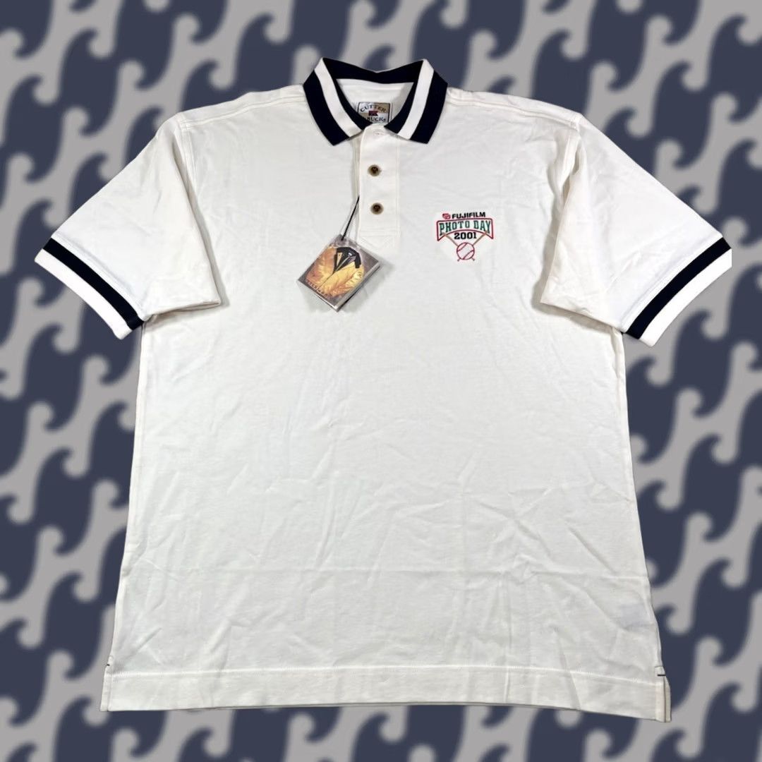 Cutter & Buck VINTAGE Cutter & Buck Golf Polo Shirt FujiFilm Photo Day 2001 • Men’s Size Large Mens Polo White Cotton Blended Fabric Embroidered Logo Size US L / EU 52-54 / 3 - 1 Thumbnail