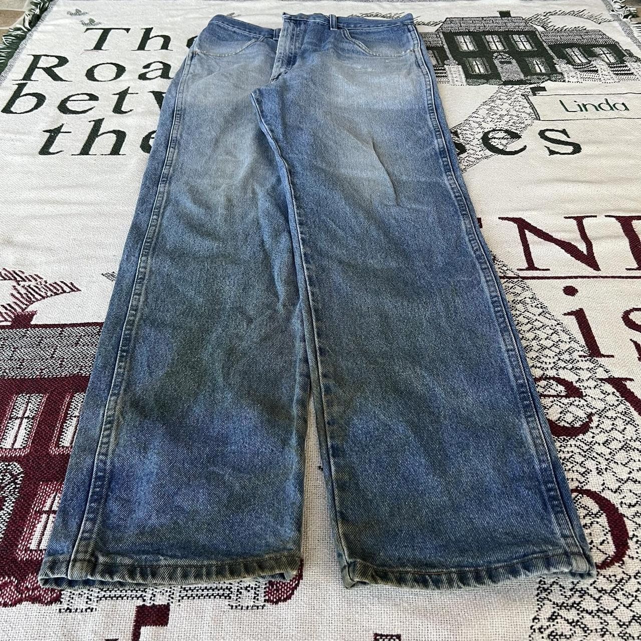 Japanese Brand × Vintage Vintage Y2K Baggy Light Wash Skater Style Denim Jeans! Size US 36 / EU 52 - 3 Thumbnail