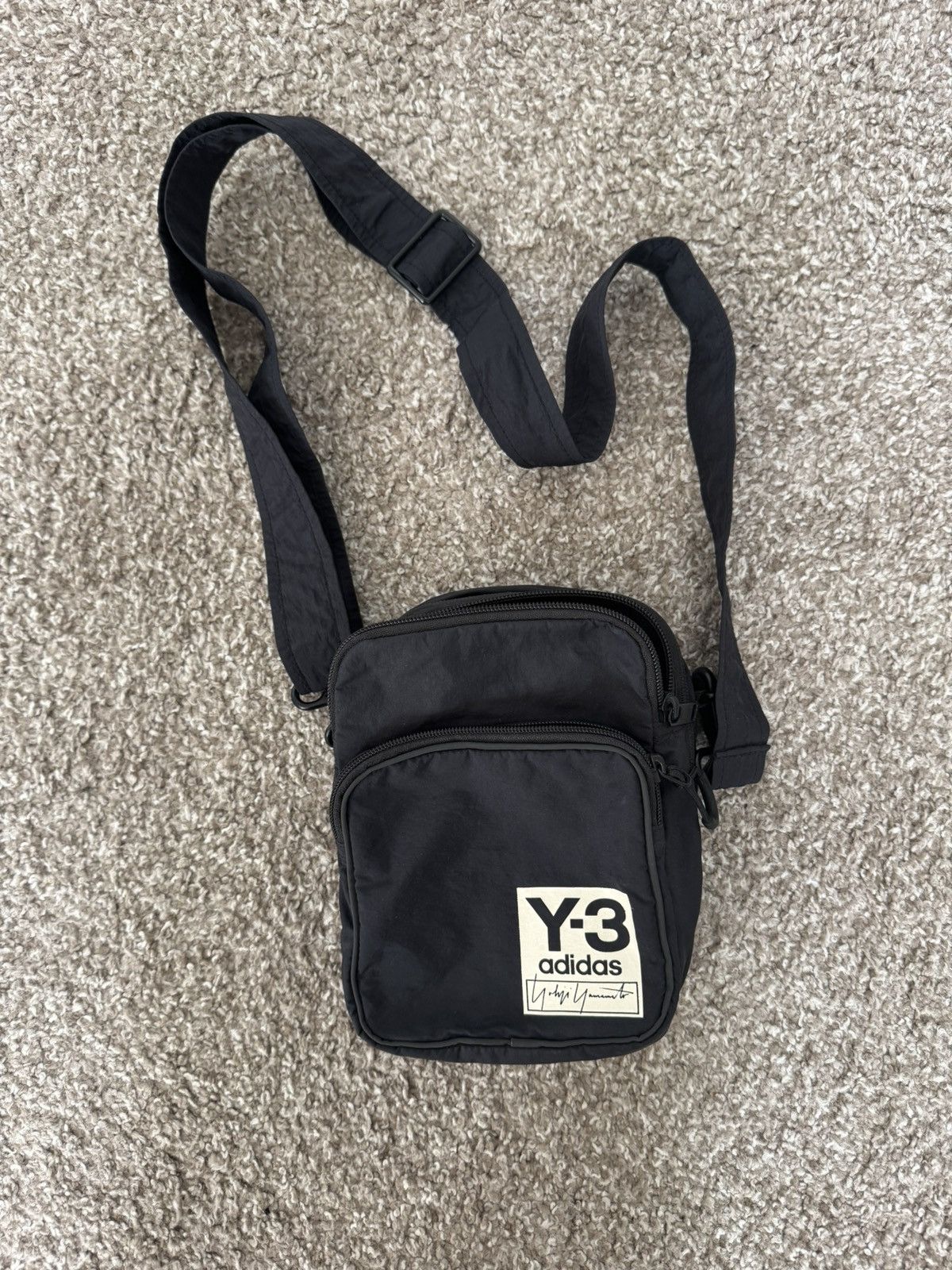 Y-3 Adidas Y3 Black Crossbody Airliner Back Size ONE SIZE - 1 Thumbnail
