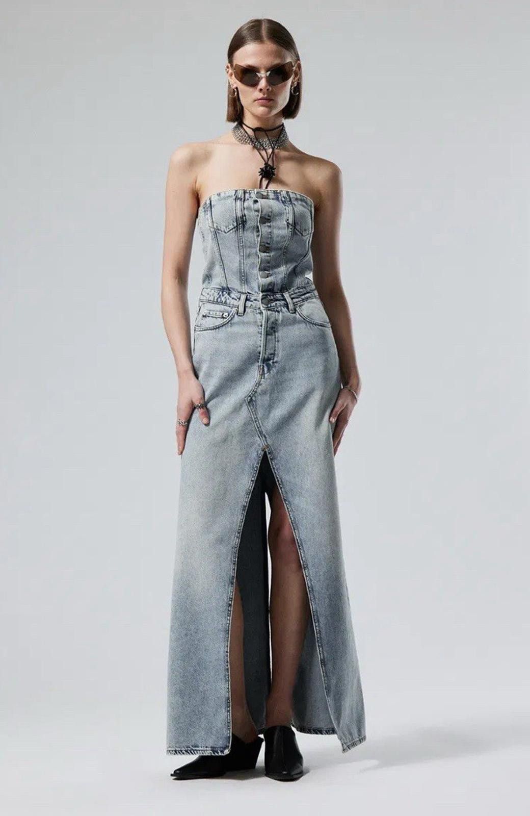 Weekday Weekday Scottsdale Long Denim Dress UK 8/S New Tags Size S / US 4 / IT 40 - 1 Thumbnail