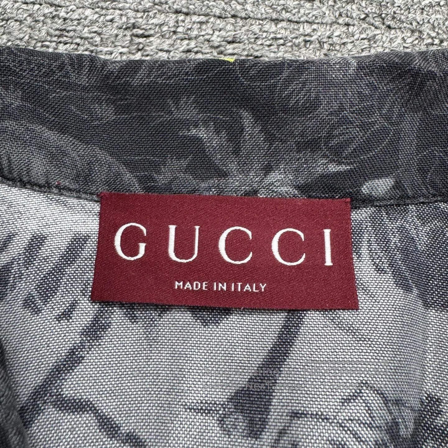 Gucci Guicci Animal-print silk short-sleeved shirt| Size US S / EU 44-46 / 1 - 3 Thumbnail