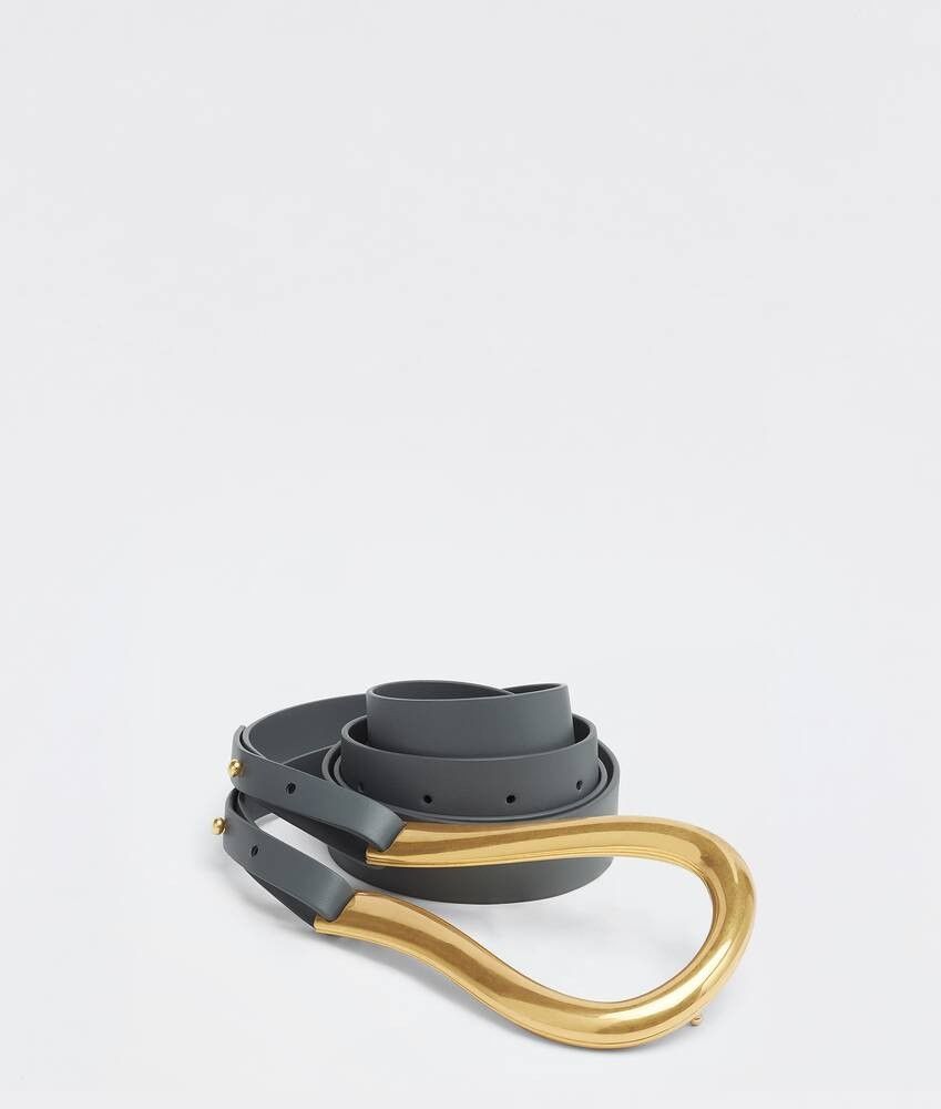 Bottega Veneta o1n1vont0225 Size: L / Horsebit Belt in Slate Grey/Gold Size ONE SIZE - 1 Preview