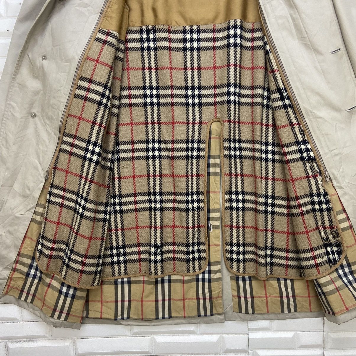 Burberry Prorsum Vintage Burberry Prorsum Nova Check Trench Coat Size US M / EU 48-50 / 2 - 12 Thumbnail