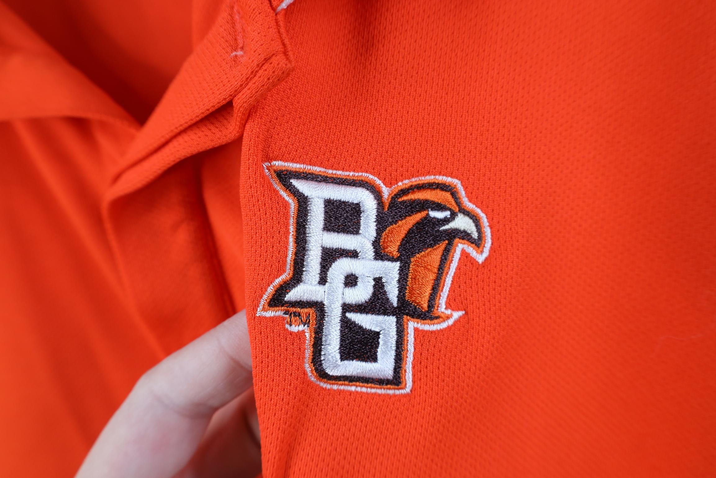 Nike Nike Bowling Green State University Football Polo Orange Size US XL / EU 56 / 4 - 4 Thumbnail