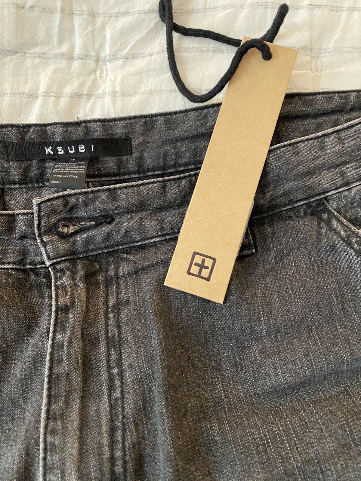 Ksubi Ksubi Riot Denim Cargo Pants Faded Black Sz38 Size US 38 / EU 54 - 14 Thumbnail