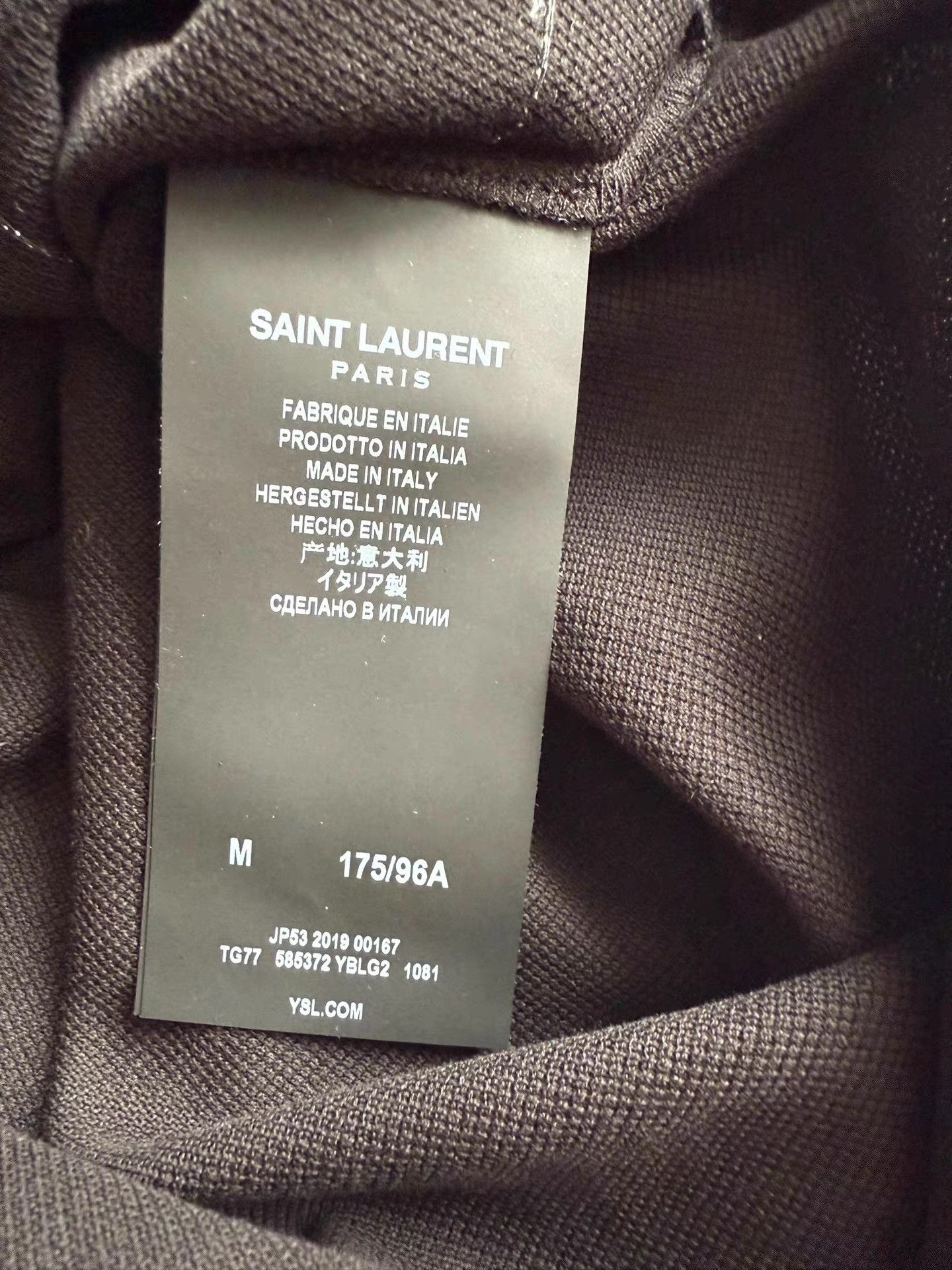 Saint Laurent Paris Saint Laurent Men's Runway Polo Shirt Ｑ22 Size US M / EU 48-50 / 2 - 5 Thumbnail