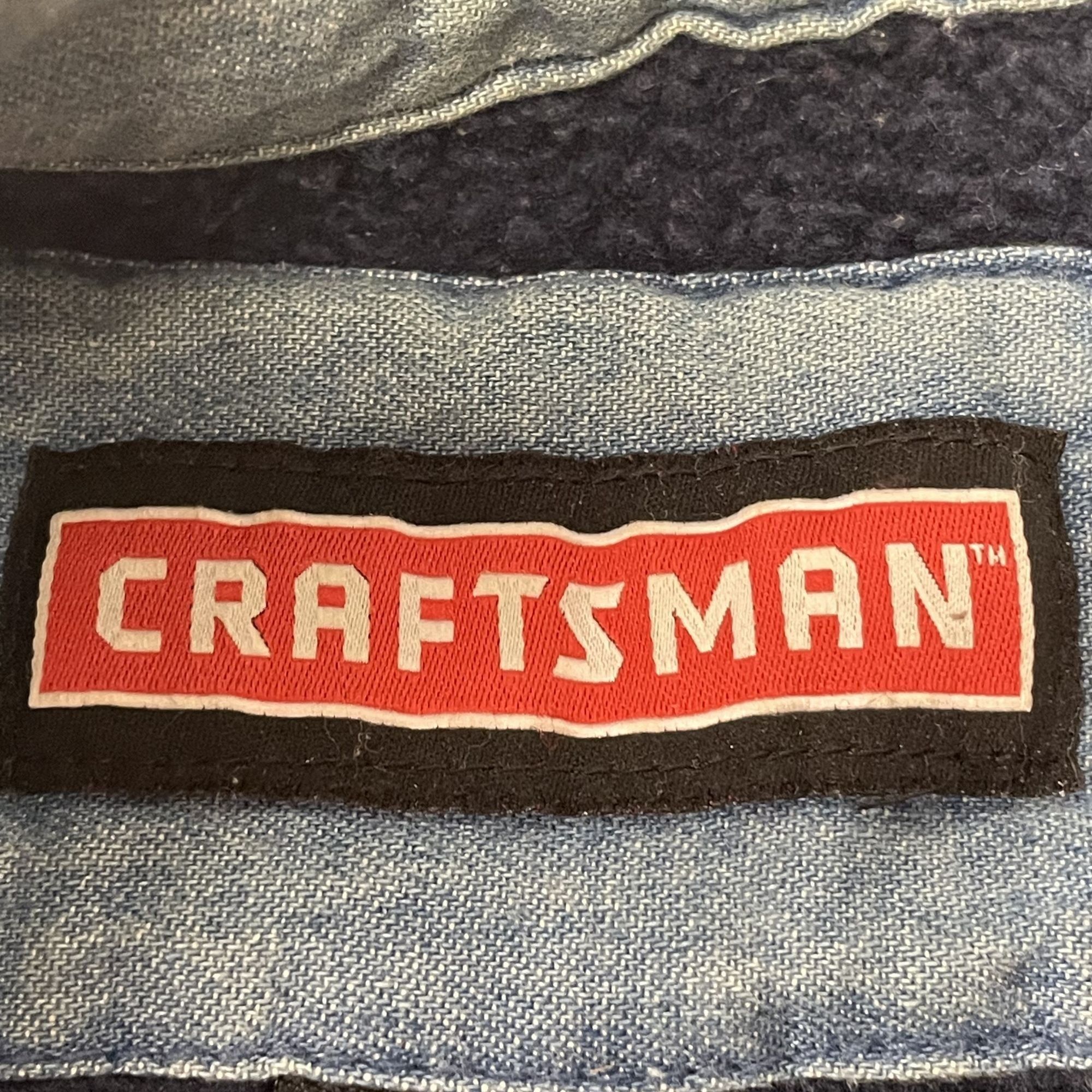 Craftsman Vtg Craftsman Blue Jean Mechanic Shop FLEECE LINED Jacket Size US XL / EU 56 / 4 - 8 Thumbnail