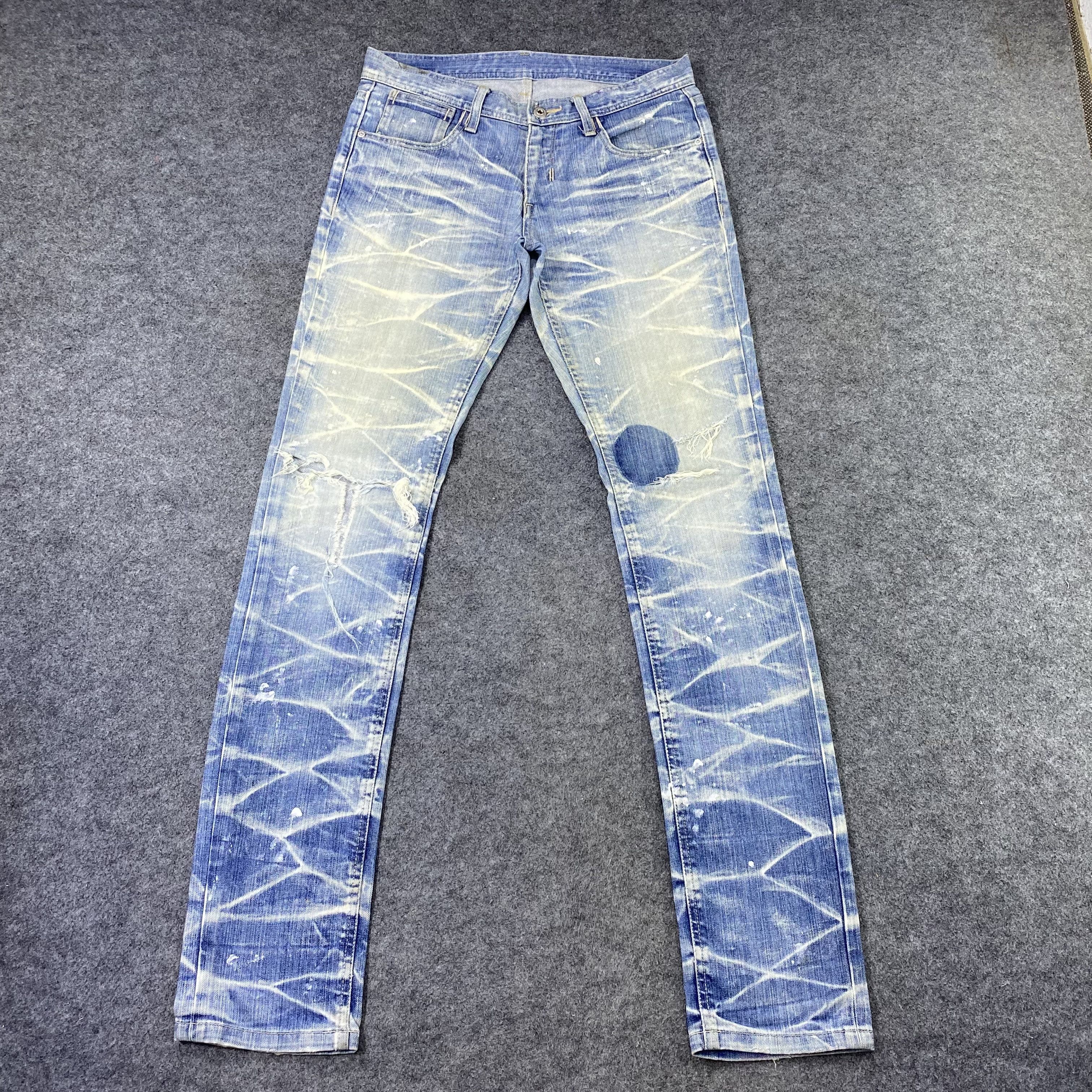 Black Barrett × Jean × Neil Barrett Black Barrett by Neil Barrett Blue Wash Jeans-J1188 Size US 32 / EU 48 - 2 Thumbnail