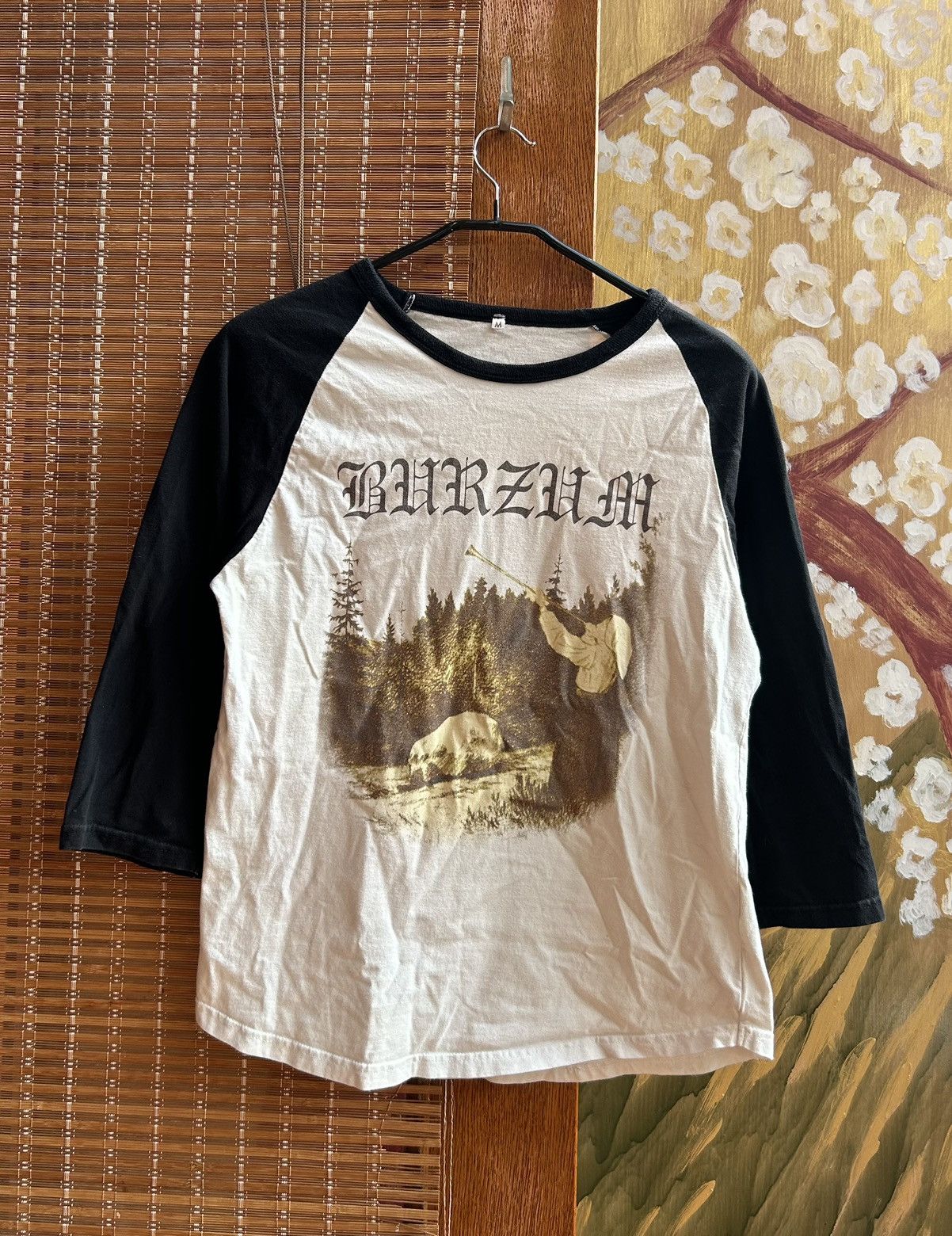 Band Tees Vintage 2012 Burzum Filosofem 3/4 Jersey T-shirt Size US M / EU 48-50 / 2 - 1 Thumbnail