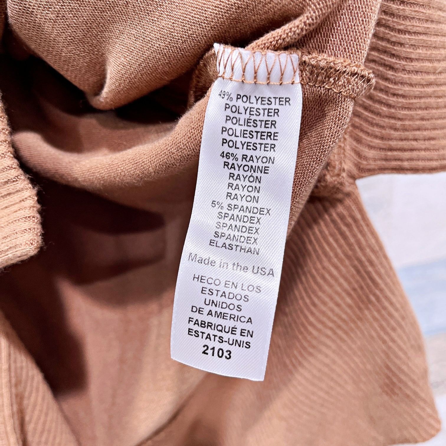 Michael Stars Michael Stars Bea Brushed Turtleneck Camel Brown S Size S / US 4 / IT 40 - 8 Thumbnail