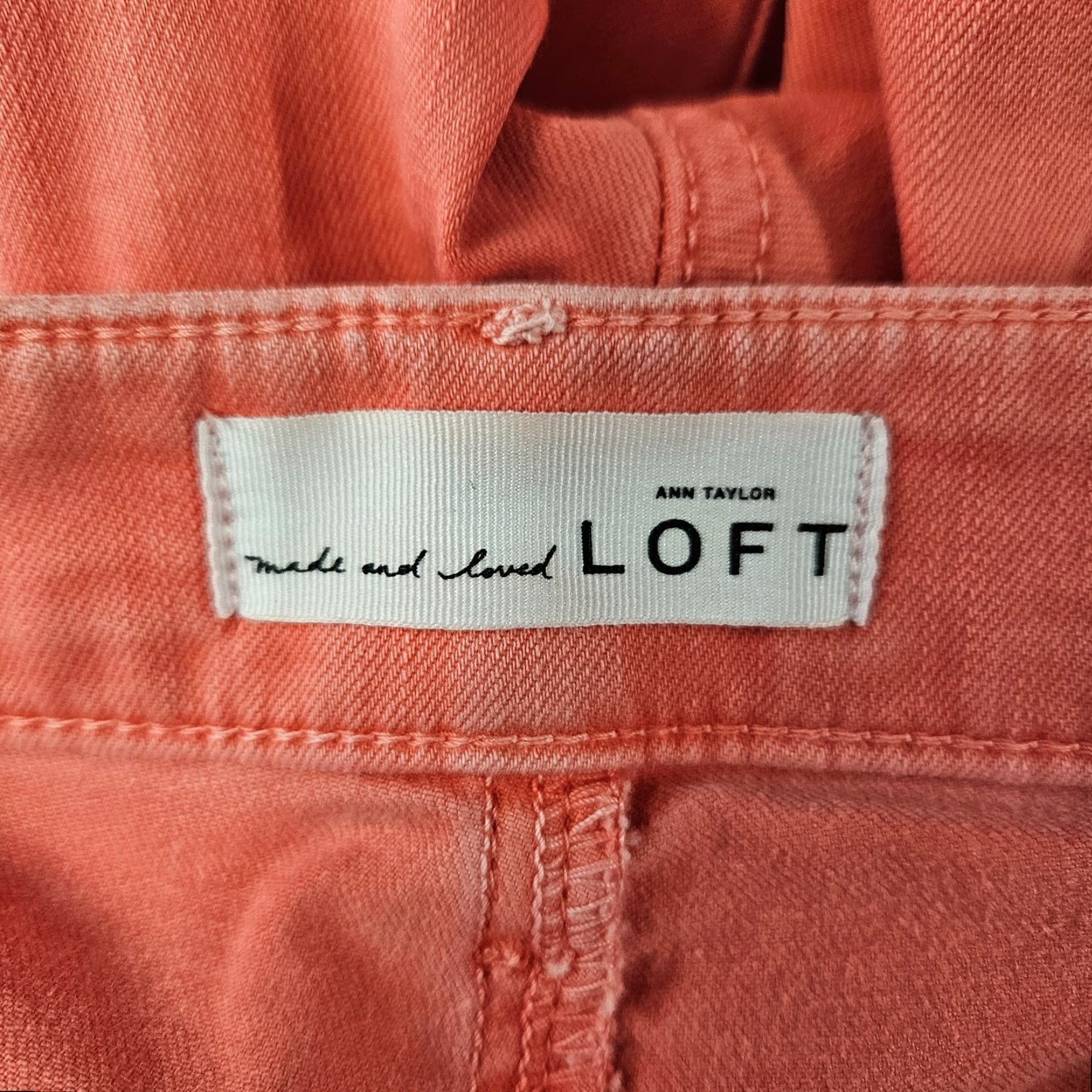 Loft LOFT Ann Taylor Womens Curvy Kick Crop Jeans Sz 6 Pink Mid Rise Jeans Cropped Denim Women Girls? Size 28" / US 6 / IT 42 - 8 Thumbnail