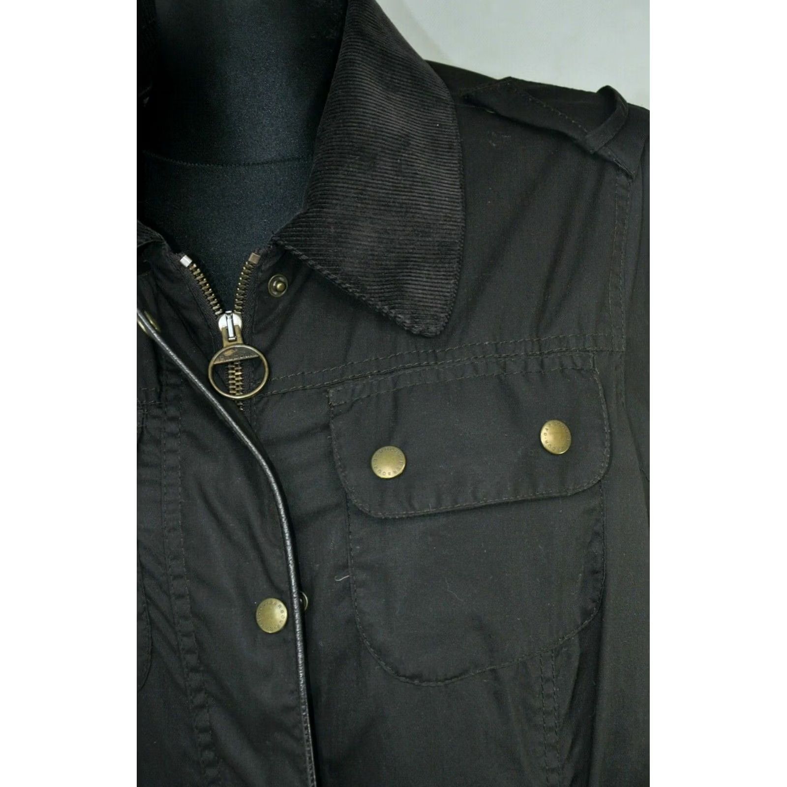 Barbour Barbour FLYWEIGHT HQ WAXED Jacket Women Brown US 12 / UK 16, 100% WAXED COTTON, Regular Size, Chest 57cm, Back 73cm, Very Good Condition Size XL / US 12-14 / IT 48-50 - 7 Thumbnail