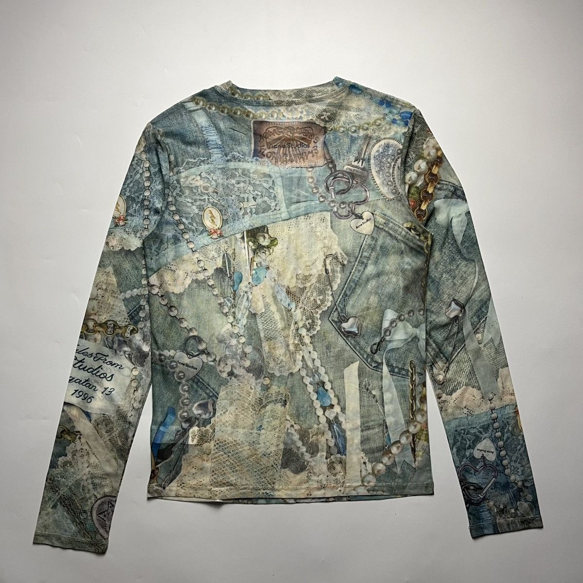 Acne Studios Acne Studio Elway Printed Mesh Top Size M / US 6-8 / IT 42-44 - 2 Thumbnail