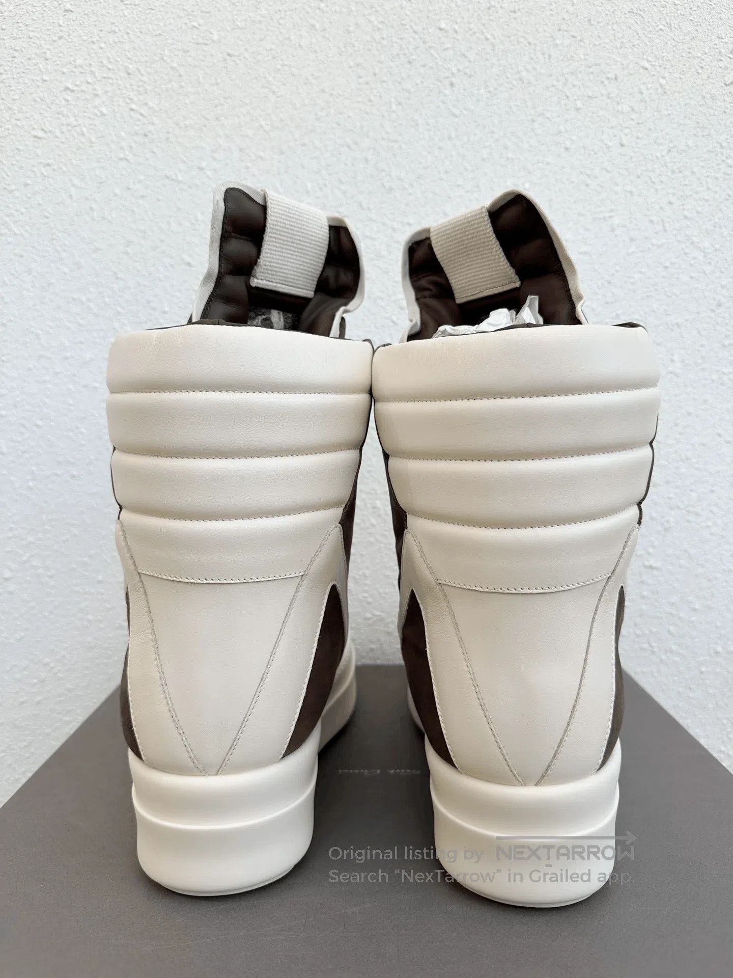 Rick Owens Rick Owens Platform Mega White Brown. Size US 9 / EU 42 - 5 Thumbnail