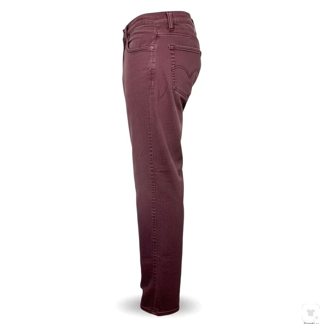 Levi's Levi's 501 Jeans Mens 36x32 Red Medium Wash Straight Denim Button Fly Classic Fit Size US 36 / EU 52 - 3 Thumbnail