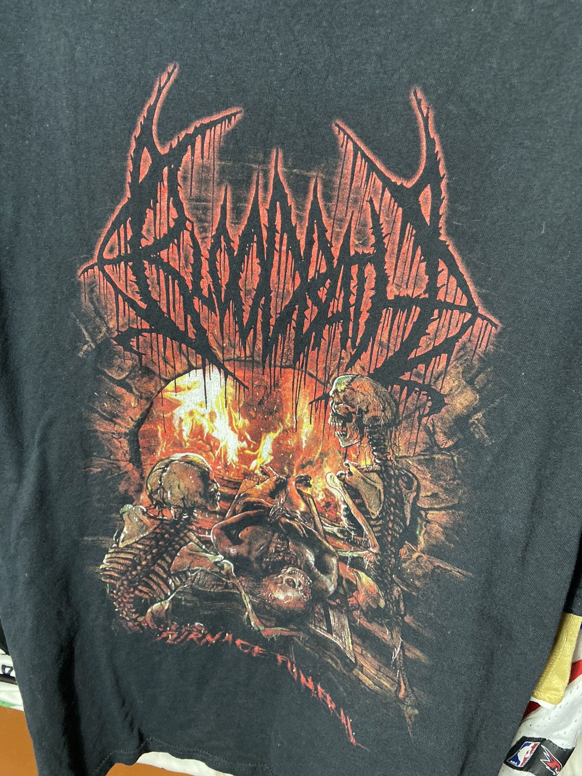 Band Tees × Vintage BLOODBATH VINTAGE FADED 00s BLACK METAL ROCK GROUP T-SHIRT Size US XXL / EU 58 / 5 - 2 Thumbnail