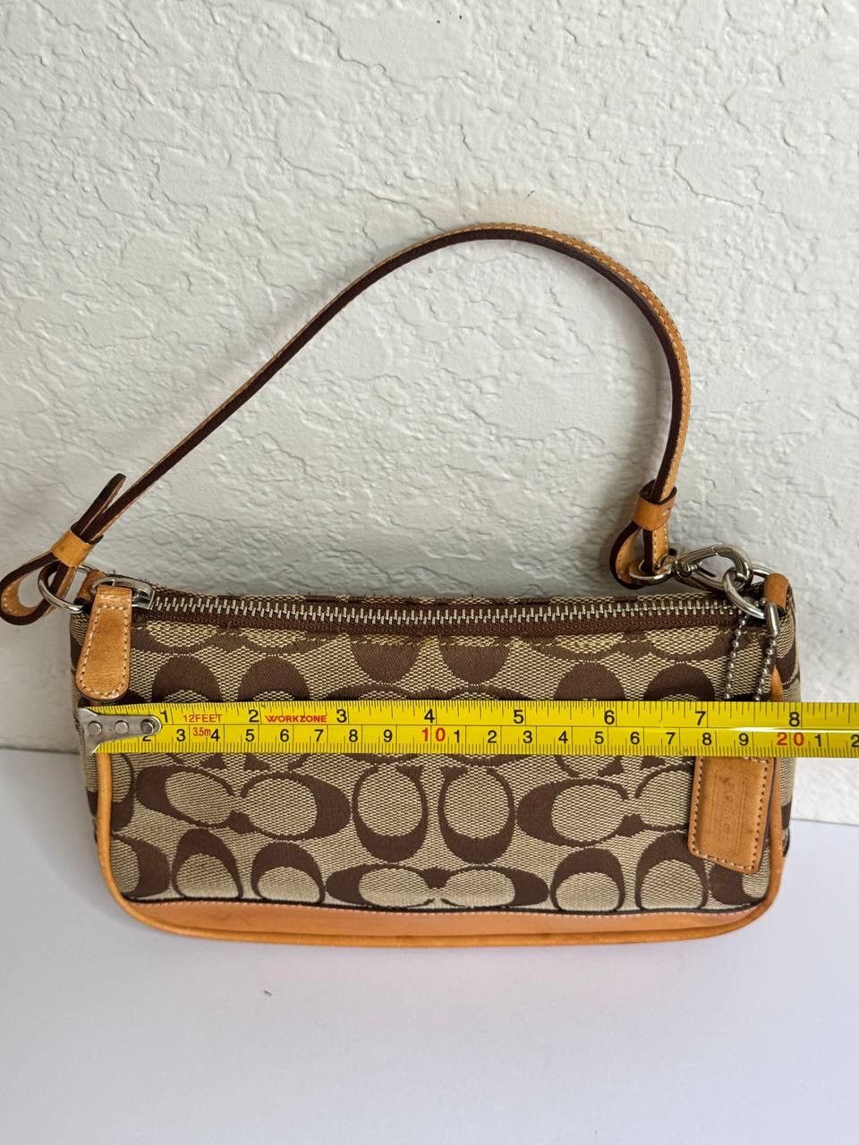 Coach Coach Y2K Signature Tan Leather Demi Mini Baguette Size ONE SIZE - 3 Thumbnail