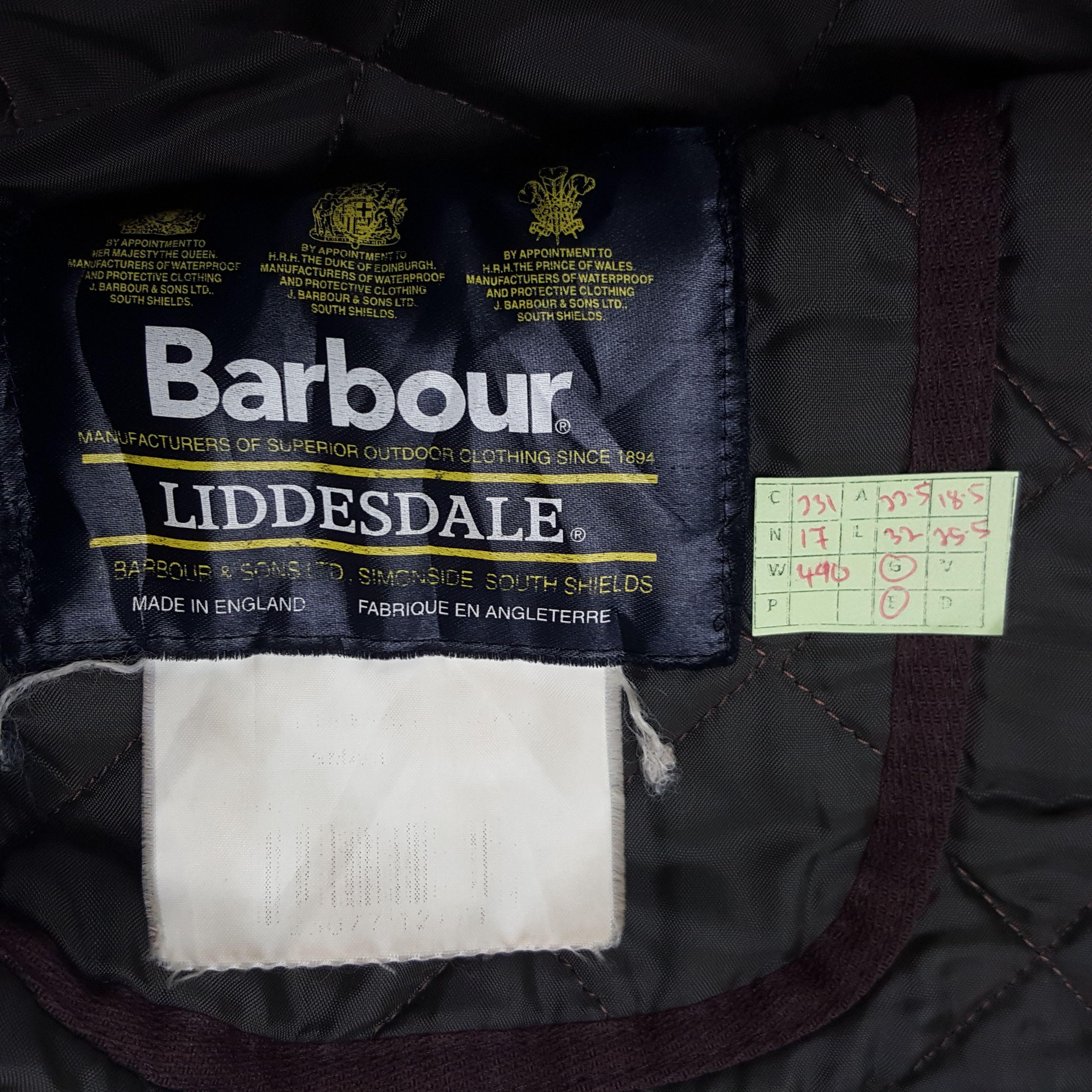 Barbour × Vintage Vintage Barbour Designer Brand Winter Jacket Size US M / EU 48-50 / 2 - 7 Thumbnail
