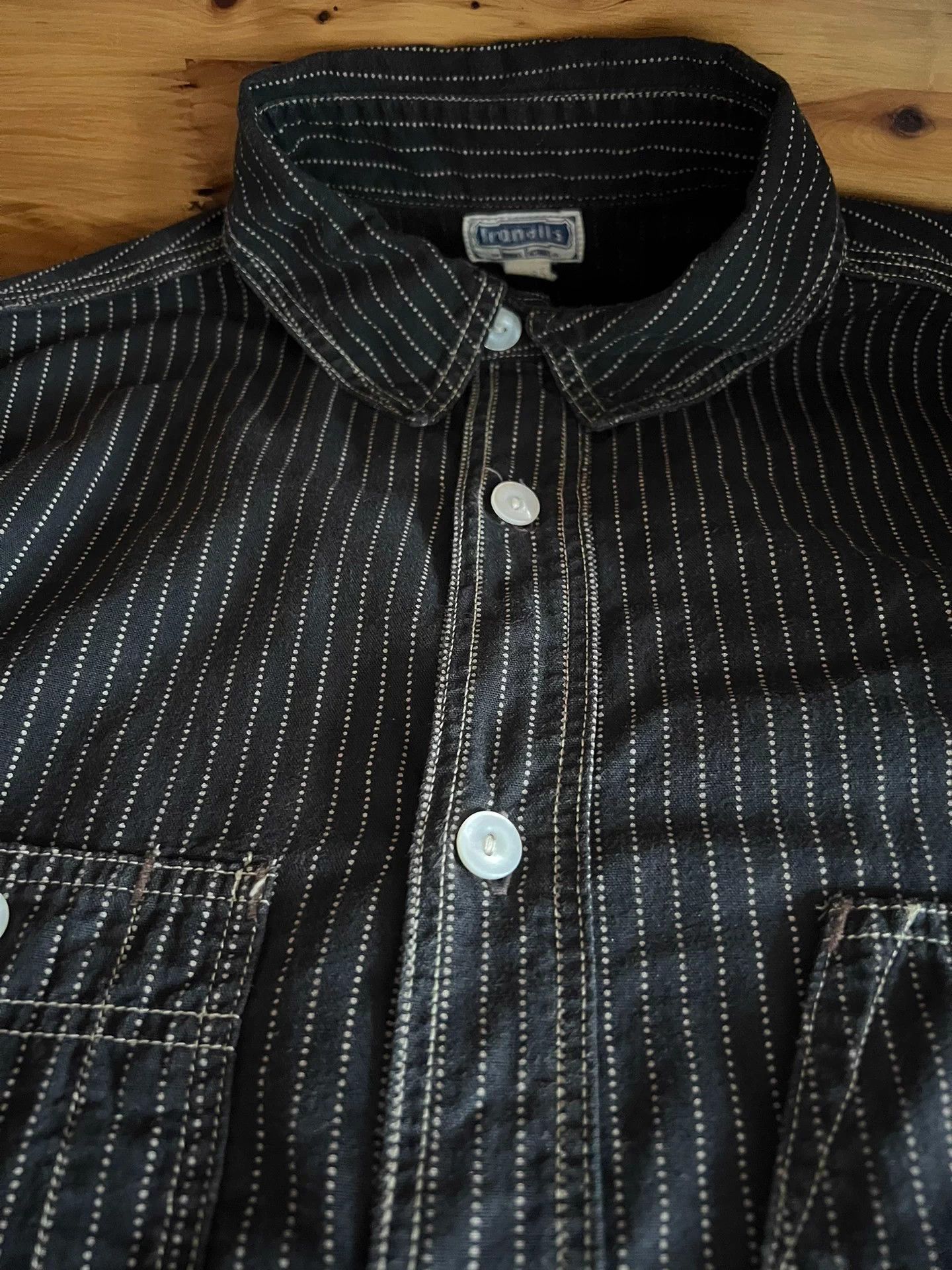 Freewheelers Freewheelers Wabash 3-Needle Work Shirt Black RARE Size US S / EU 44-46 / 1 - 9 Thumbnail