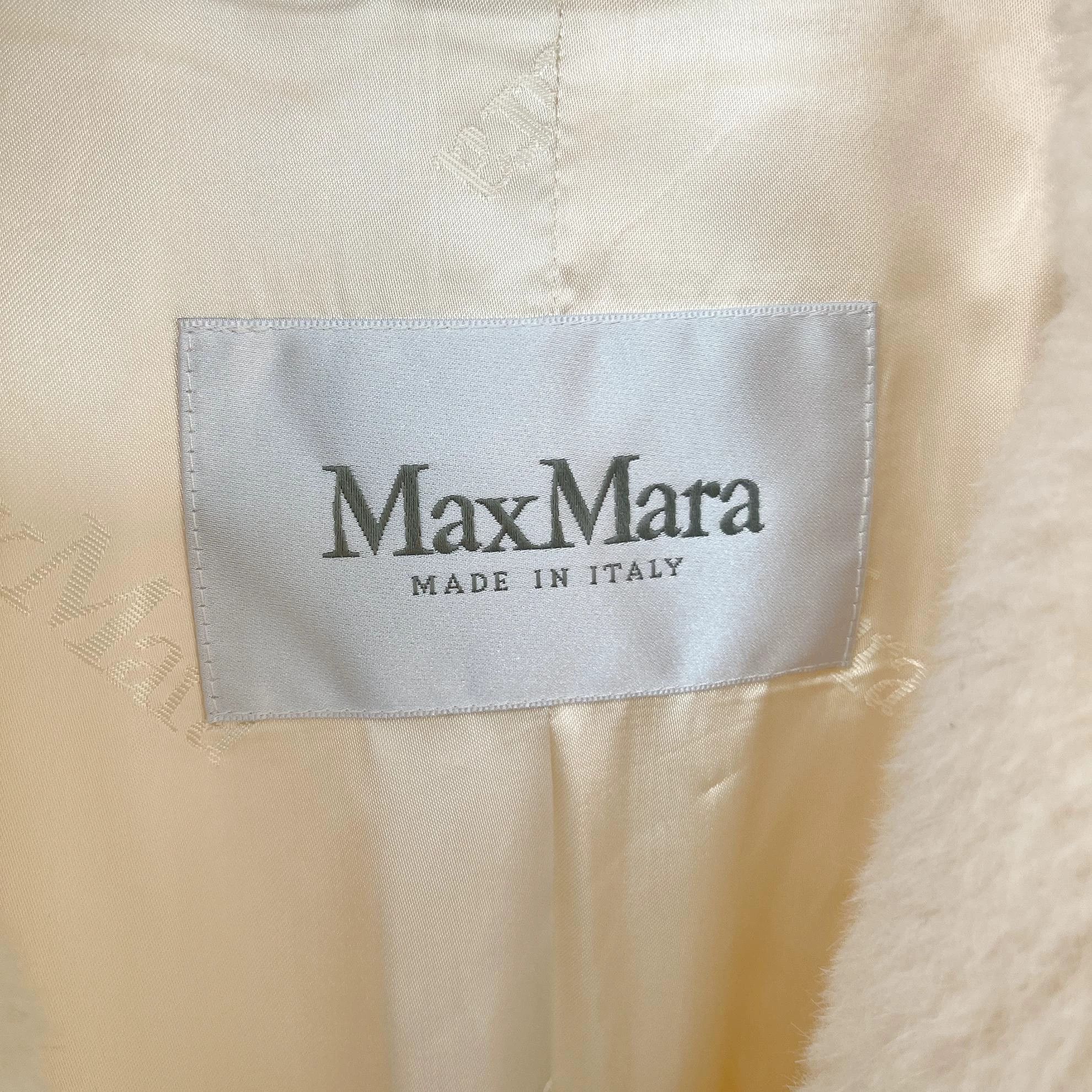 Max Mara Maxmara White Teddy Coat S 8705 Size S / US 4 / IT 40 - 7 Thumbnail